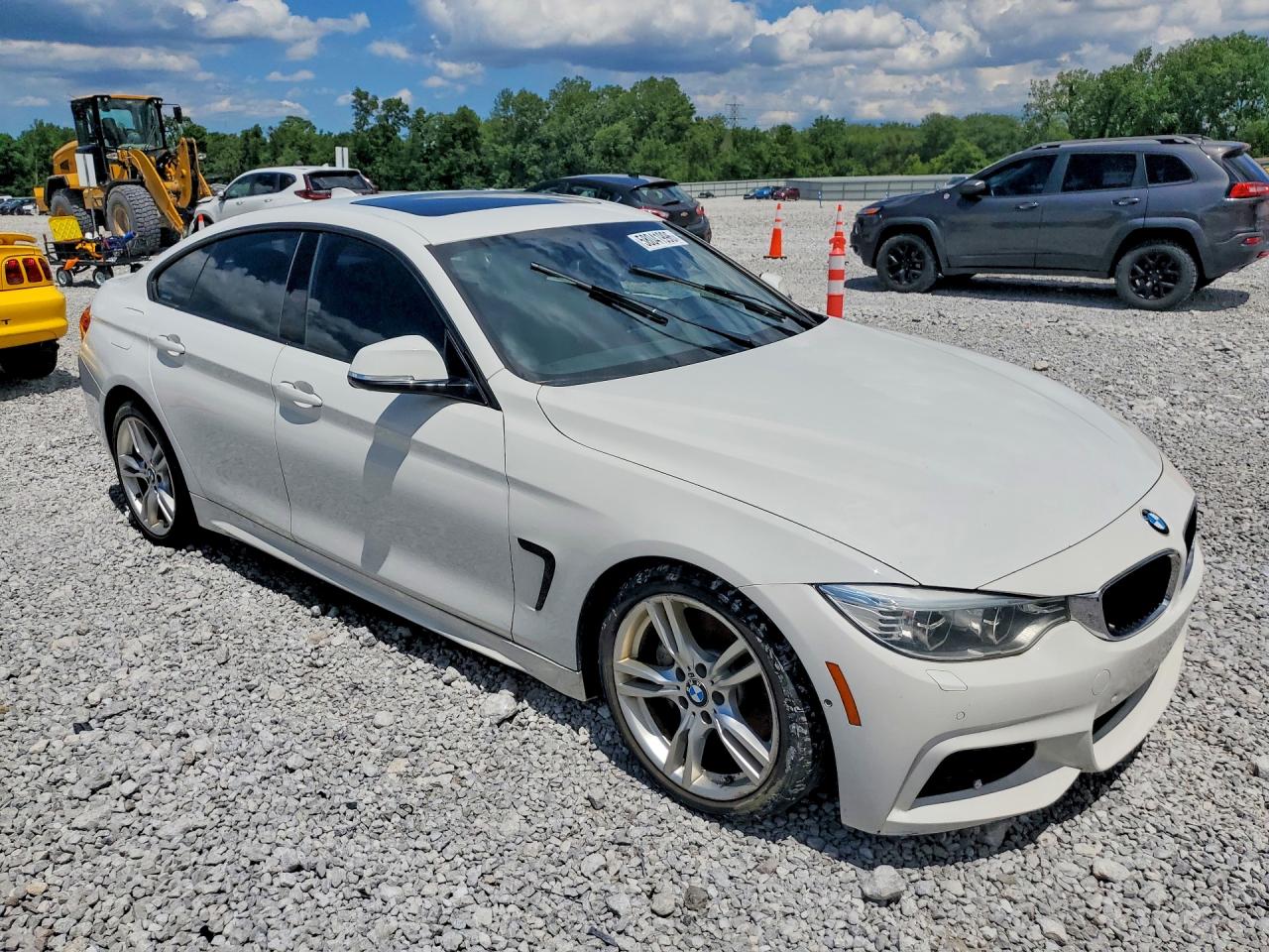 2015 Bmw 435 Xi Gran Coupe White vin: WBA4B3C5XFD669668