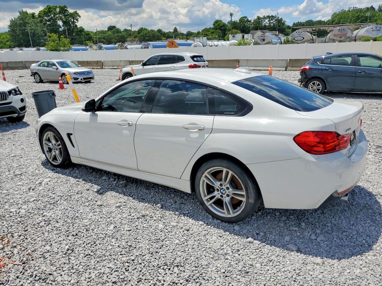 2015 Bmw 435 Xi Gran Coupe White vin: WBA4B3C5XFD669668