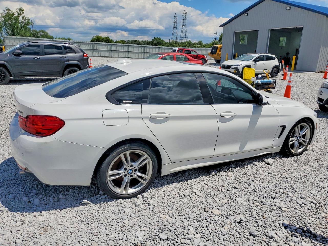 2015 Bmw 435 Xi Gran Coupe White vin: WBA4B3C5XFD669668