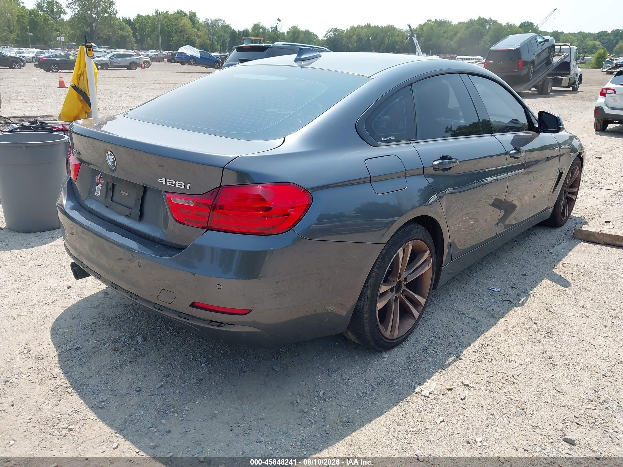 2015 Bmw 428 Gran Coupe Xdrive Gray vin: WBA4C9C50FD331602