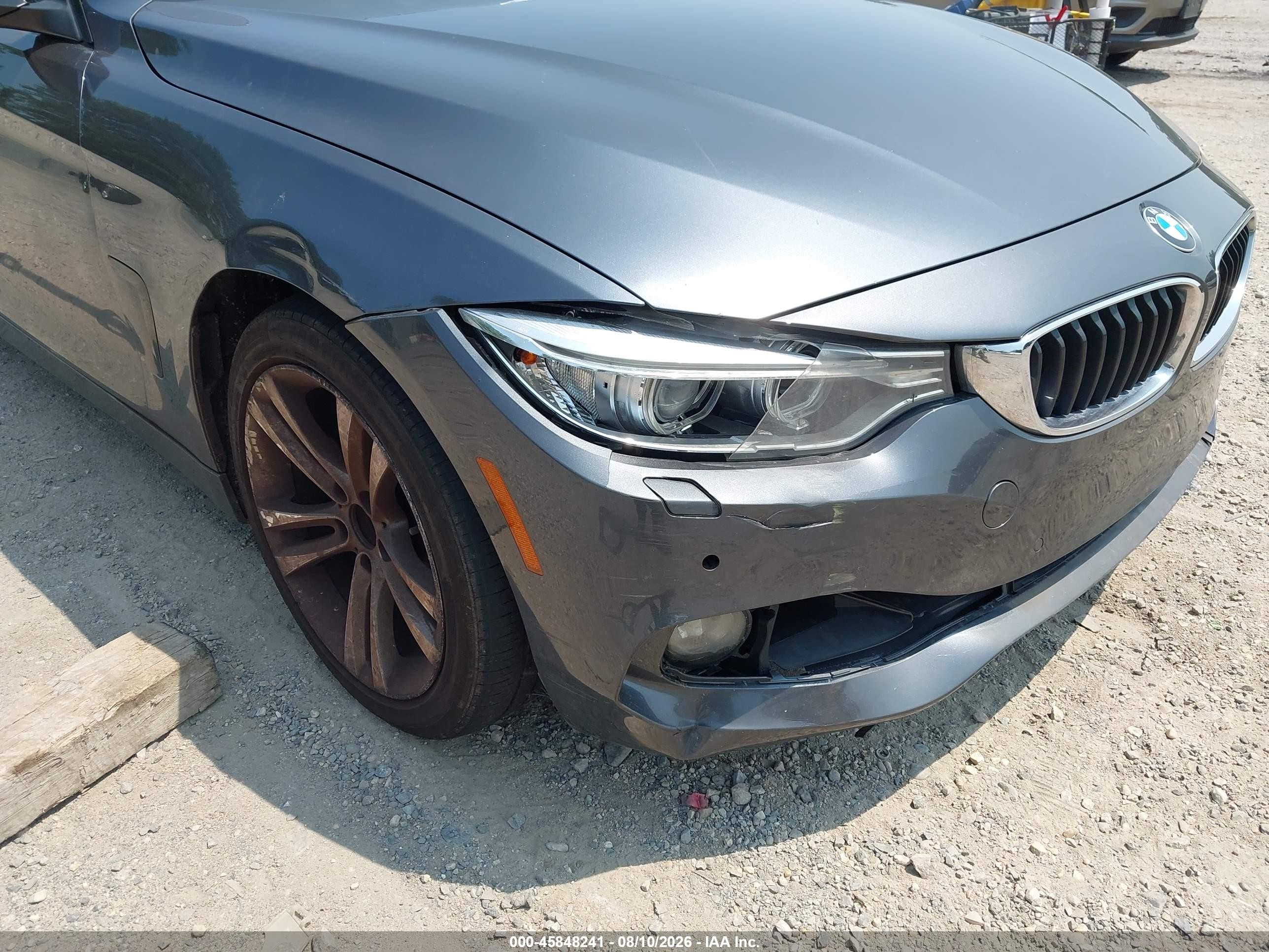2015 Bmw 428 Gran Coupe Xdrive Gray vin: WBA4C9C50FD331602