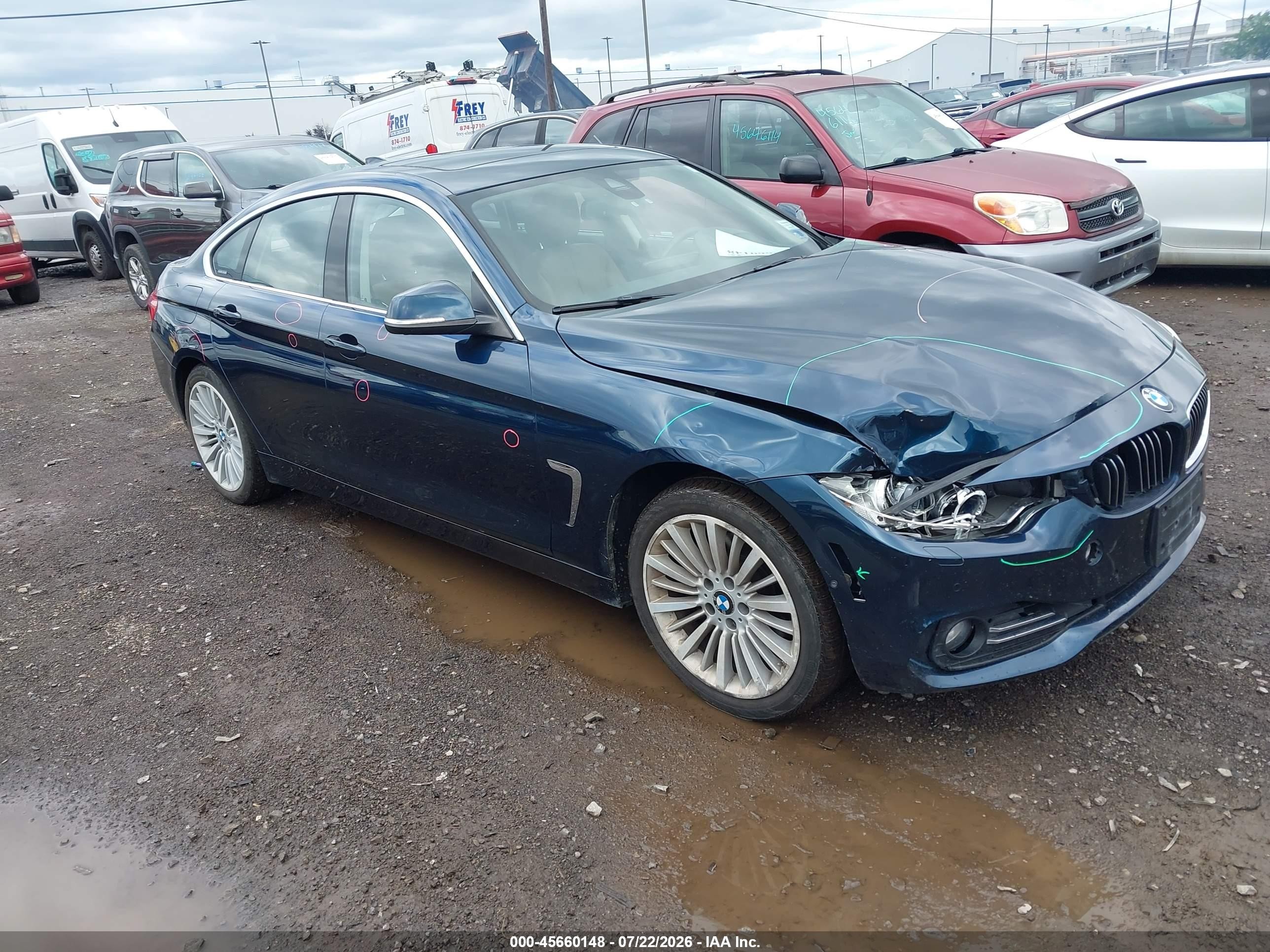 2015 Bmw 428 Gran Coupe Xdrive Blue vin: WBA4C9C50FG135299