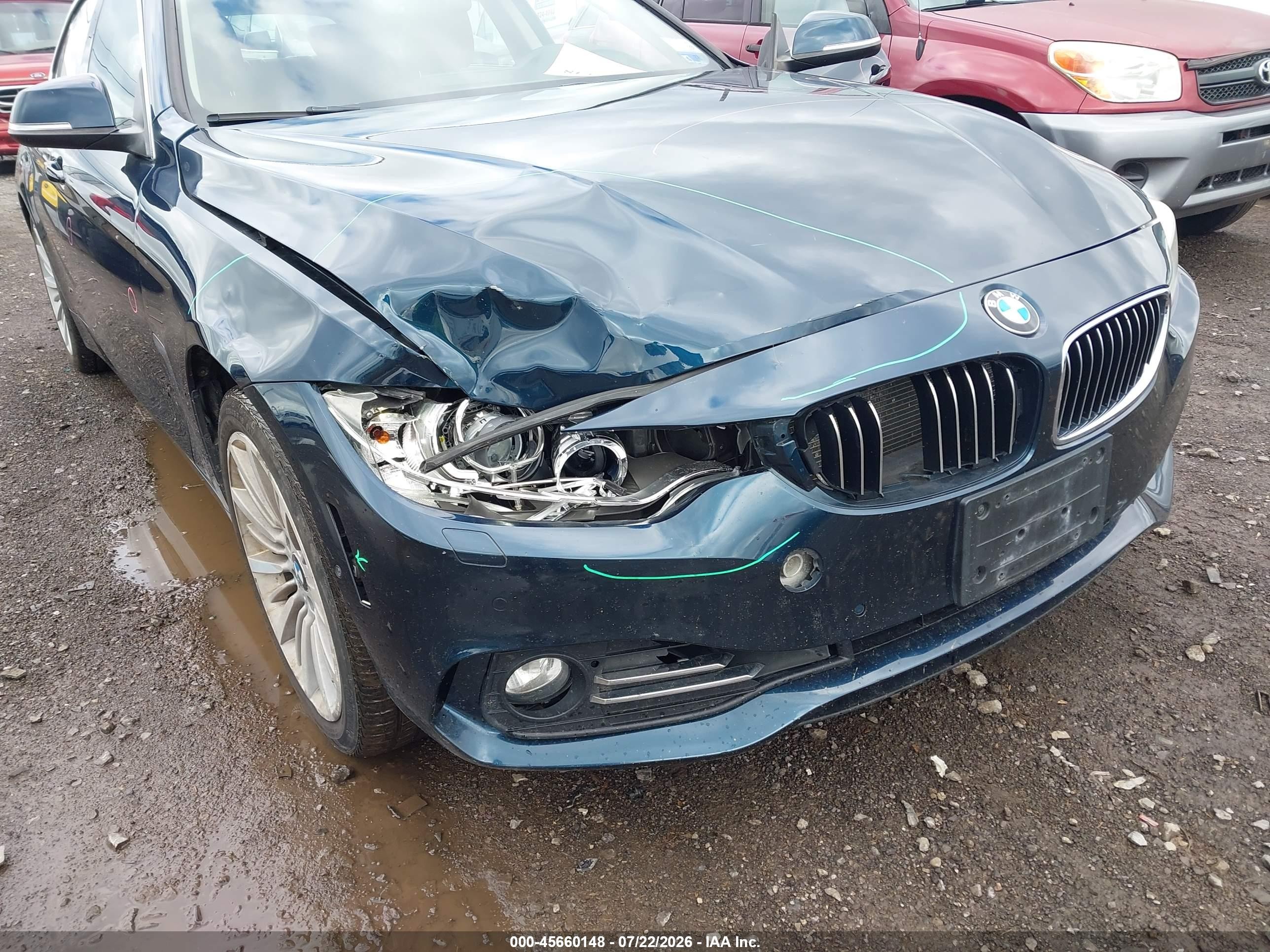 2015 Bmw 428 Gran Coupe Xdrive Blue vin: WBA4C9C50FG135299