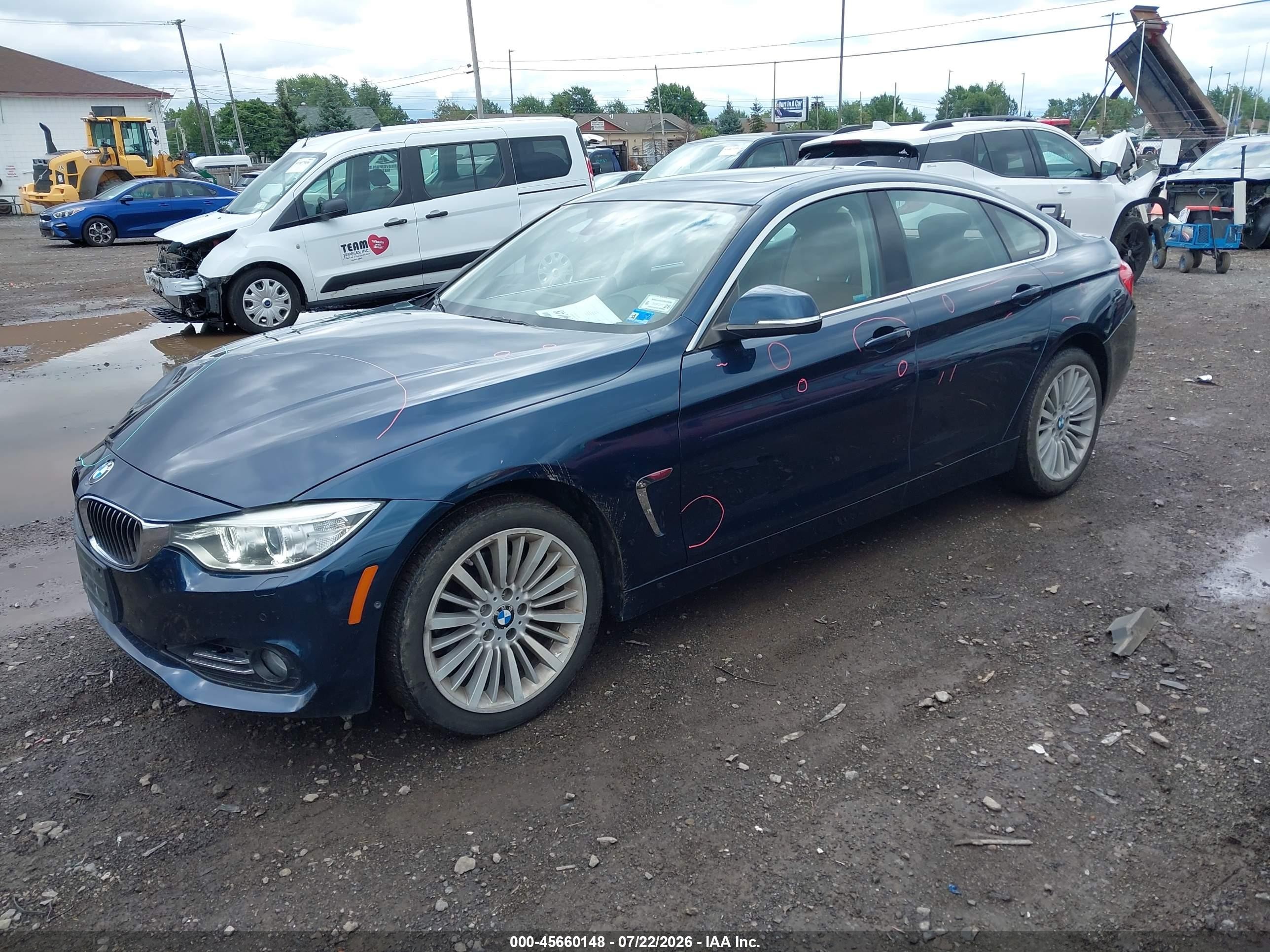 2015 Bmw 428 Gran Coupe Xdrive Blue vin: WBA4C9C50FG135299