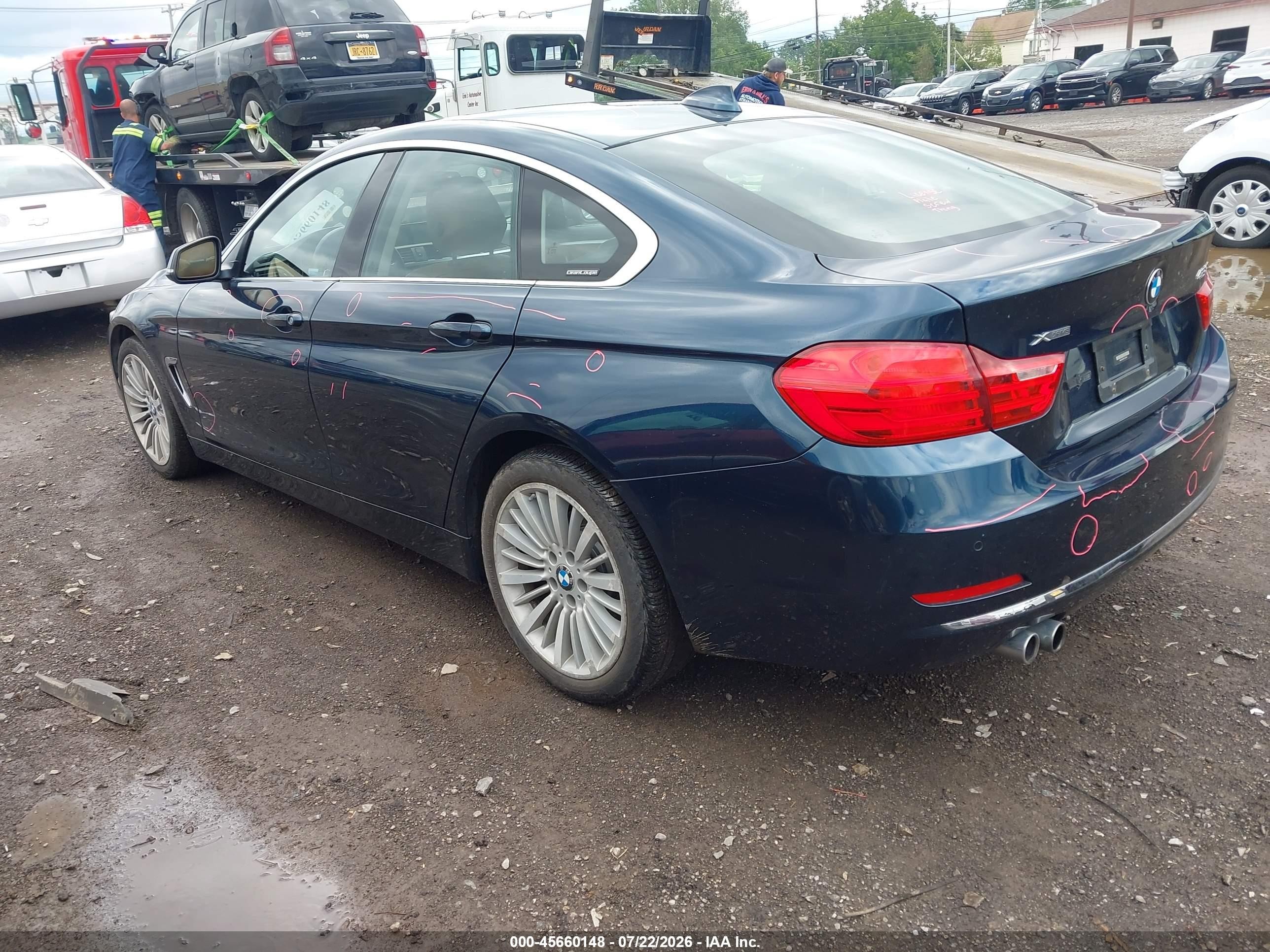 2015 Bmw 428 Gran Coupe Xdrive Blue vin: WBA4C9C50FG135299