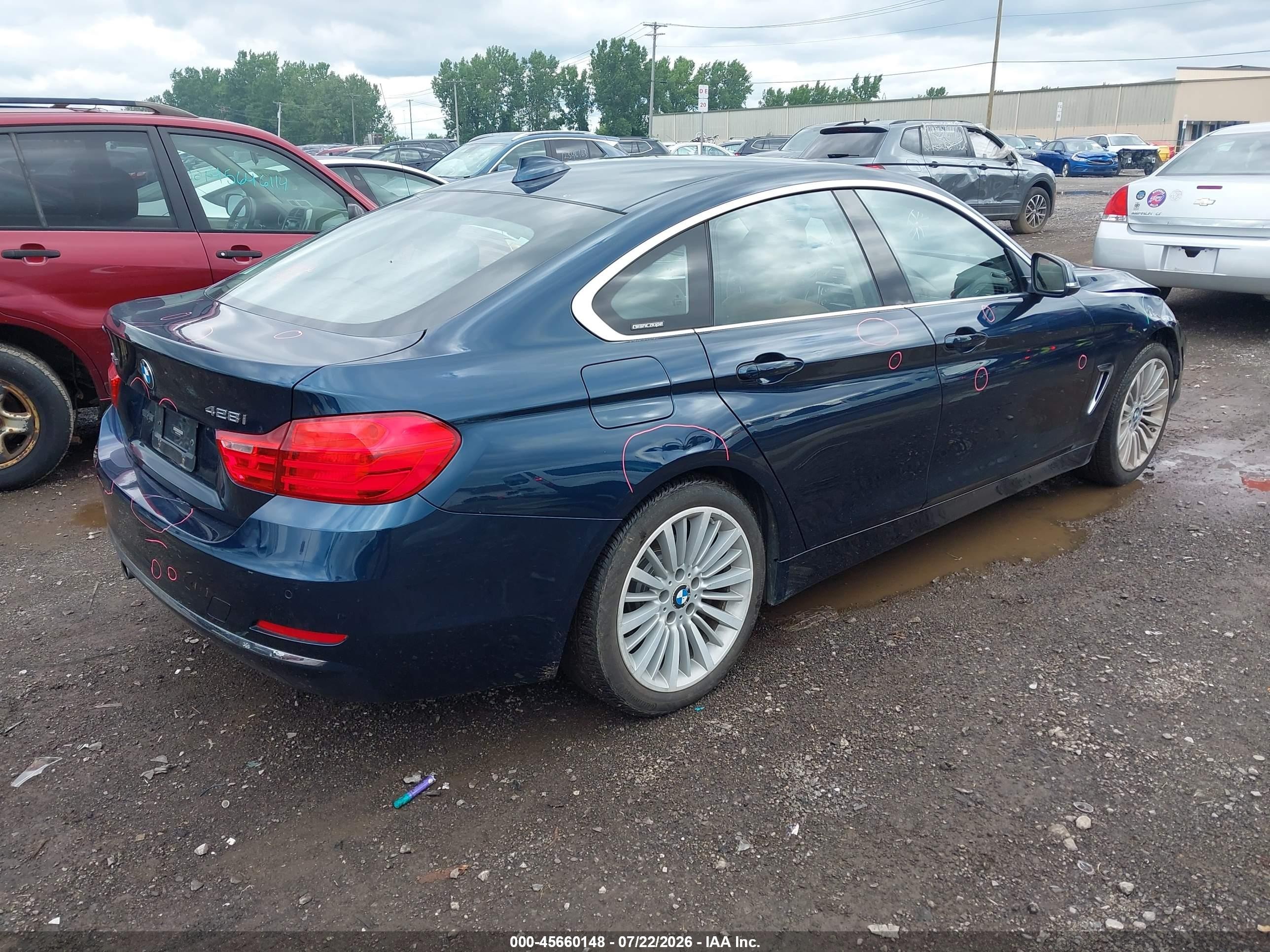 2015 Bmw 428 Gran Coupe Xdrive Blue vin: WBA4C9C50FG135299