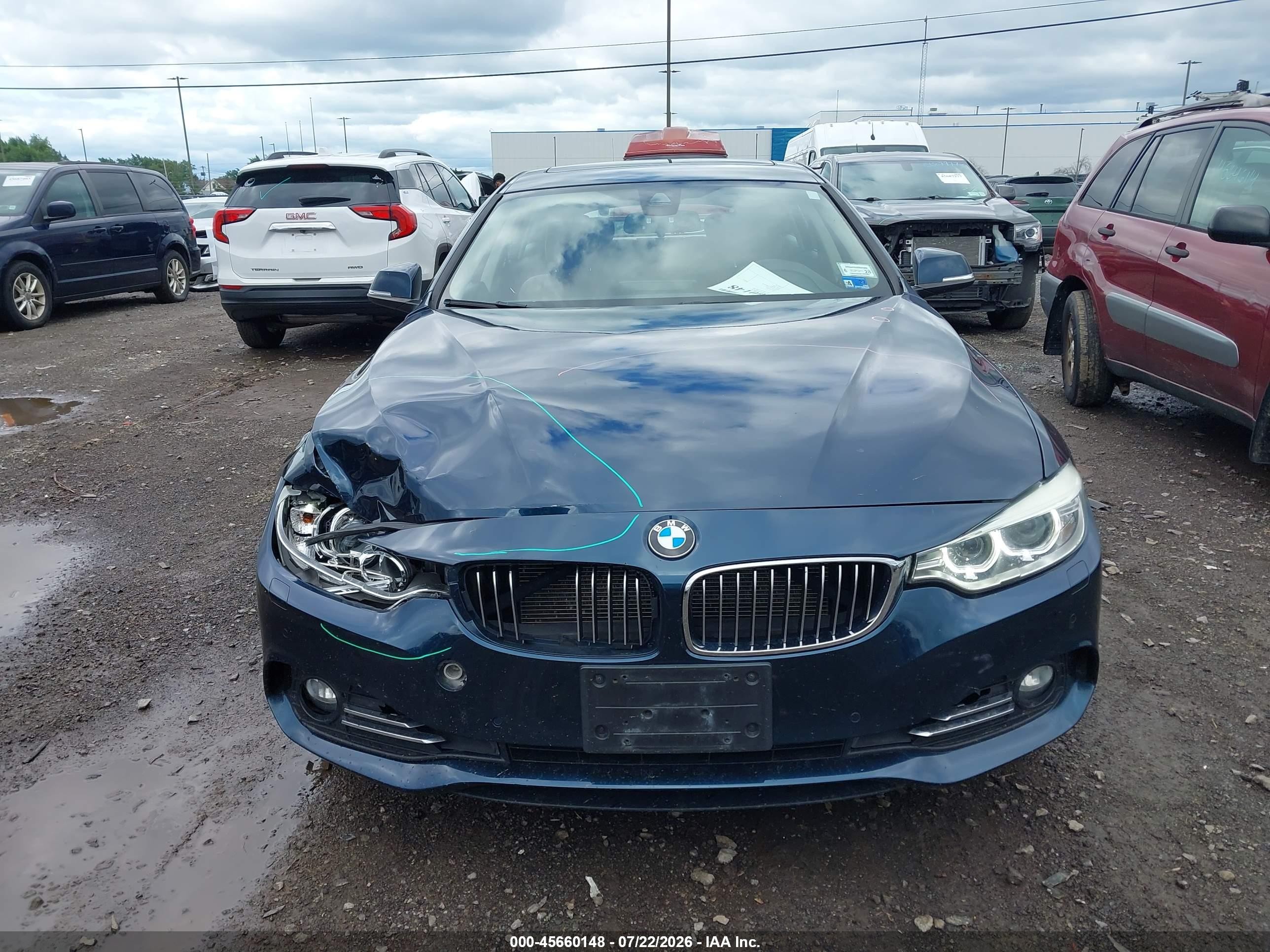 2015 Bmw 428 Gran Coupe Xdrive Blue vin: WBA4C9C50FG135299
