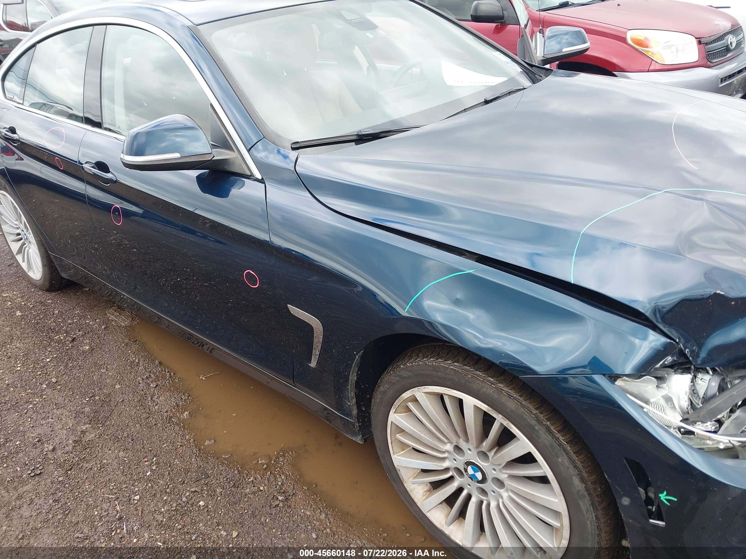 2015 Bmw 428 Gran Coupe Xdrive Blue vin: WBA4C9C50FG135299