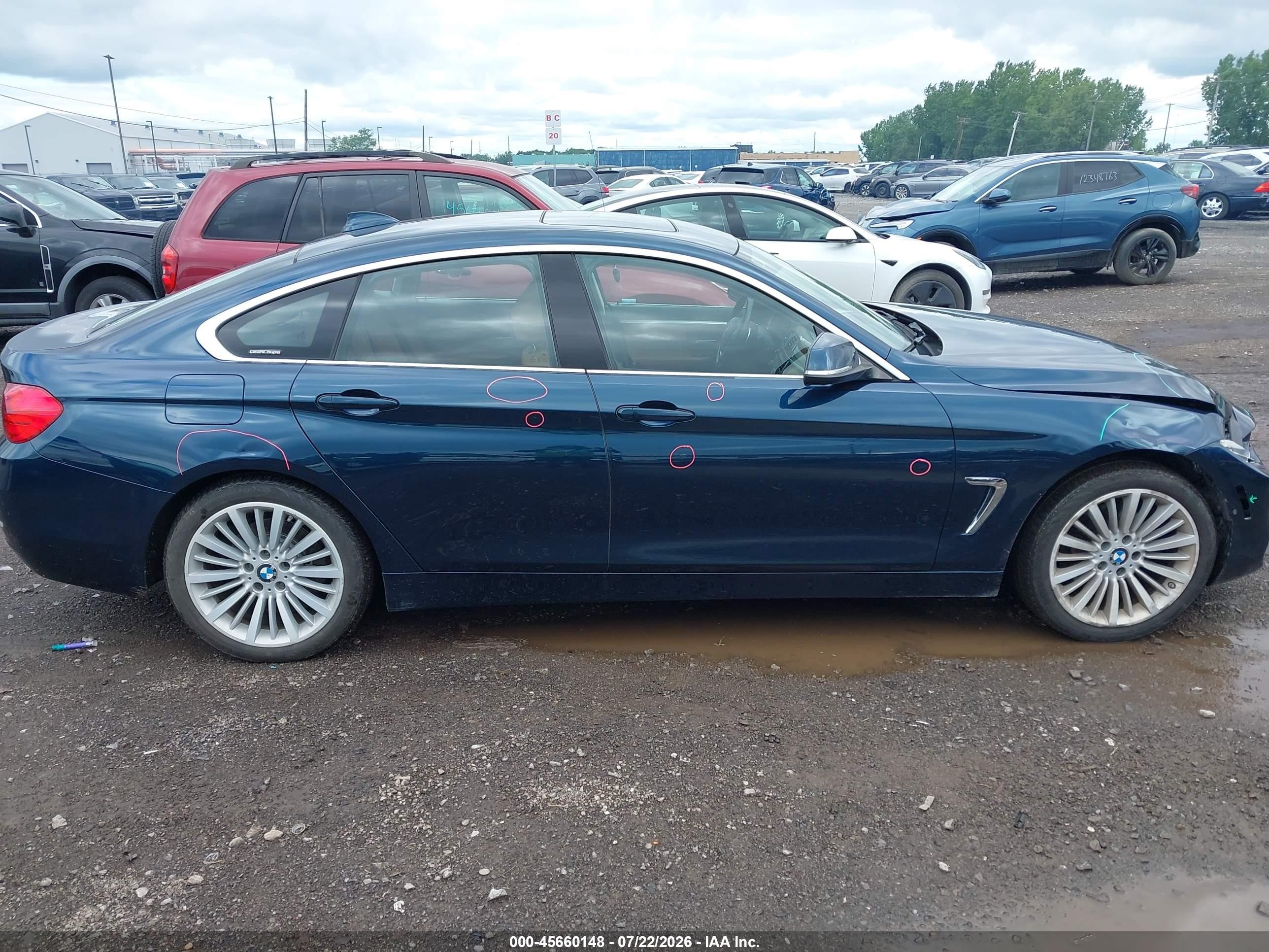 2015 Bmw 428 Gran Coupe Xdrive Blue vin: WBA4C9C50FG135299