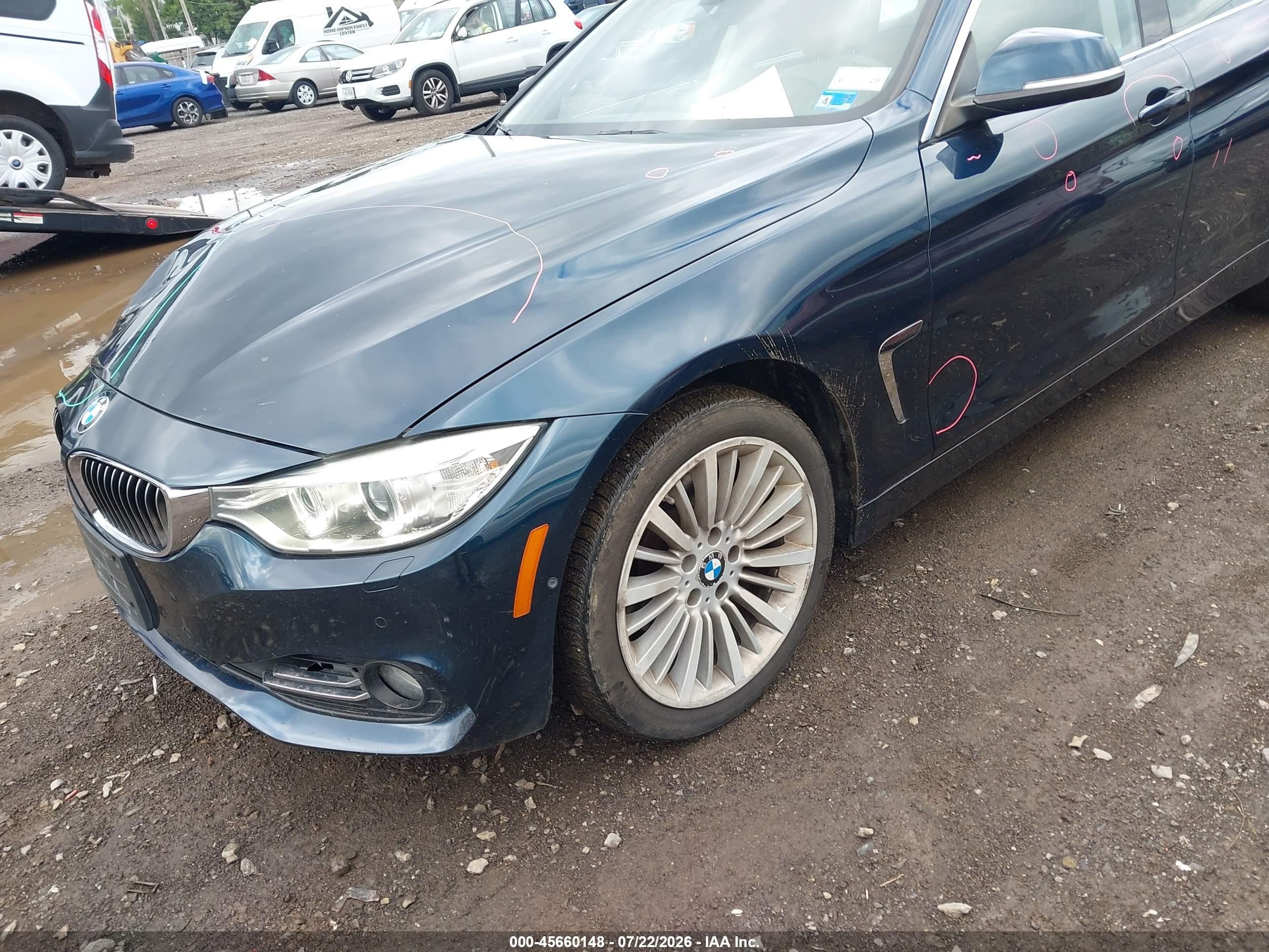 2015 Bmw 428 Gran Coupe Xdrive Blue vin: WBA4C9C50FG135299