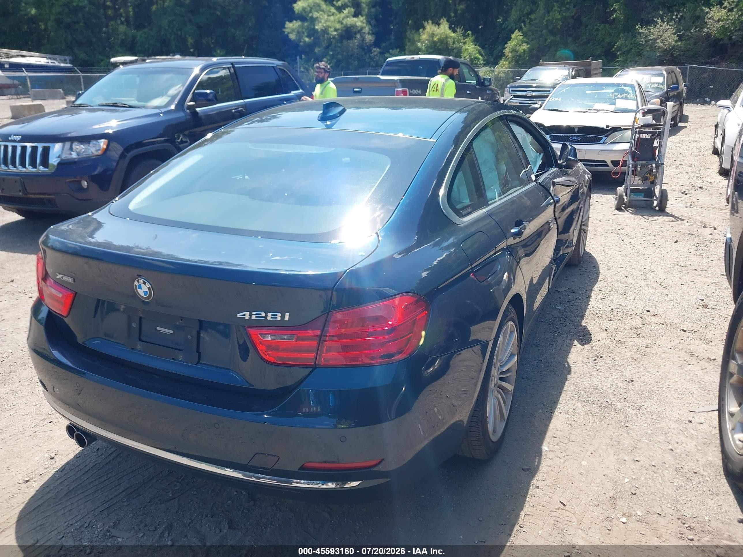 2015 Bmw 428 Gran Coupe Xdrive Blue vin: WBA4C9C52FG135269