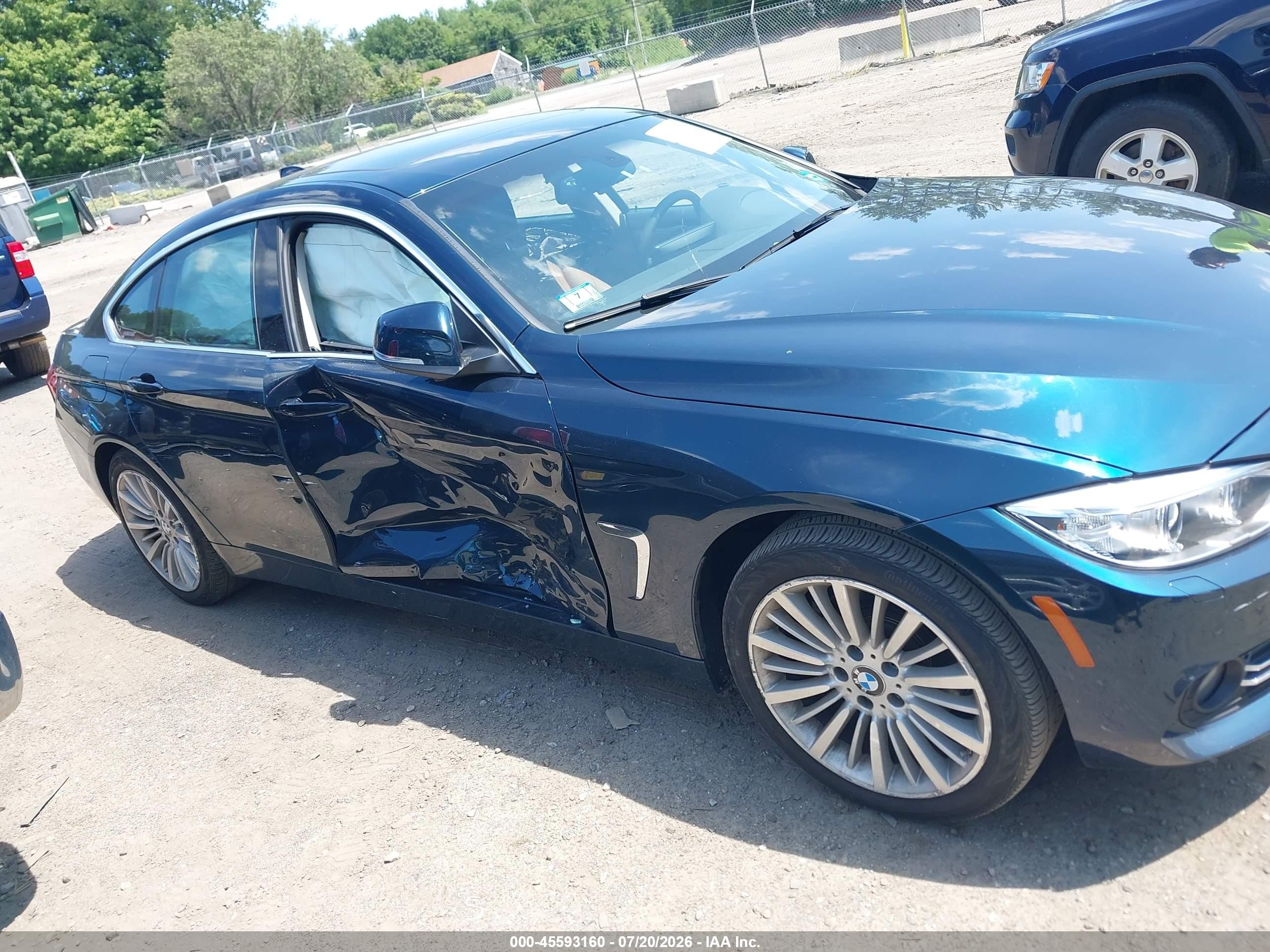 2015 Bmw 428 Gran Coupe Xdrive Blue vin: WBA4C9C52FG135269