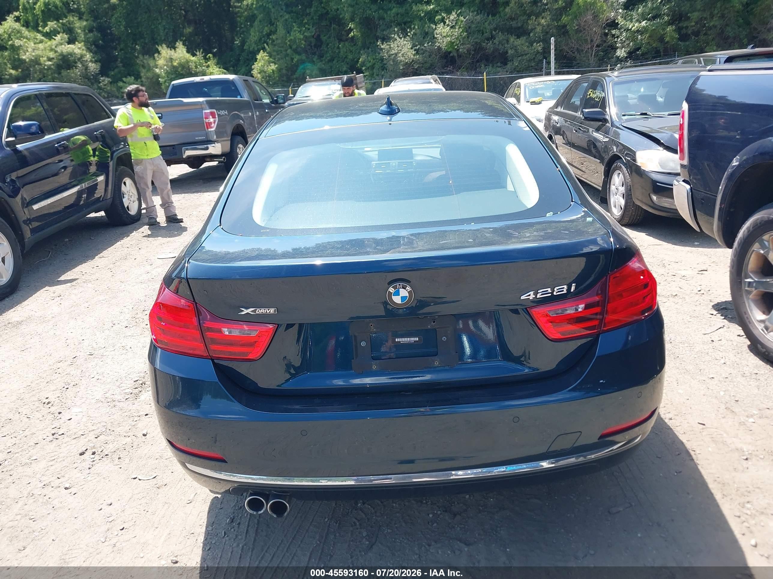 2015 Bmw 428 Gran Coupe Xdrive Blue vin: WBA4C9C52FG135269