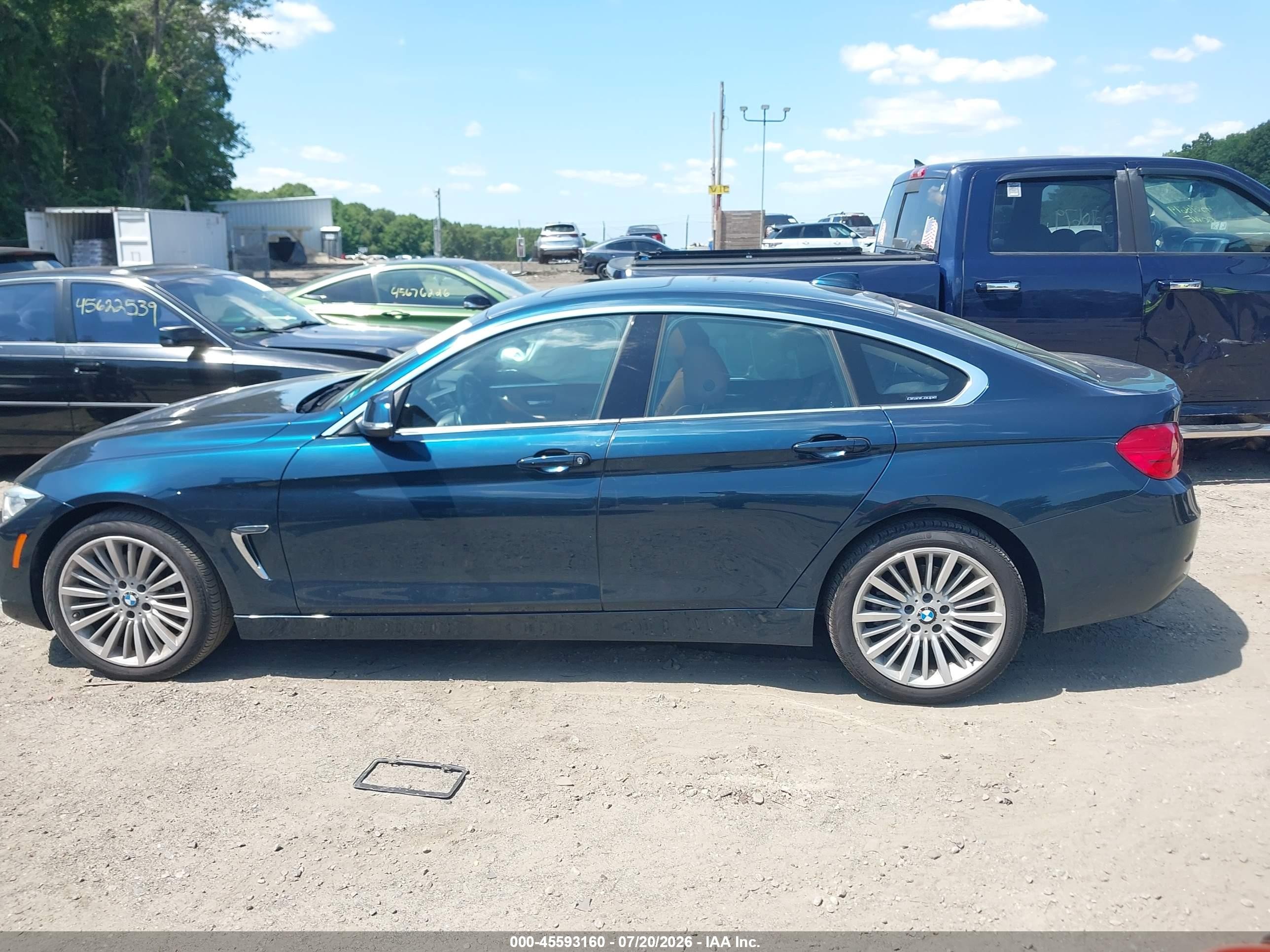 2015 Bmw 428 Gran Coupe Xdrive Blue vin: WBA4C9C52FG135269