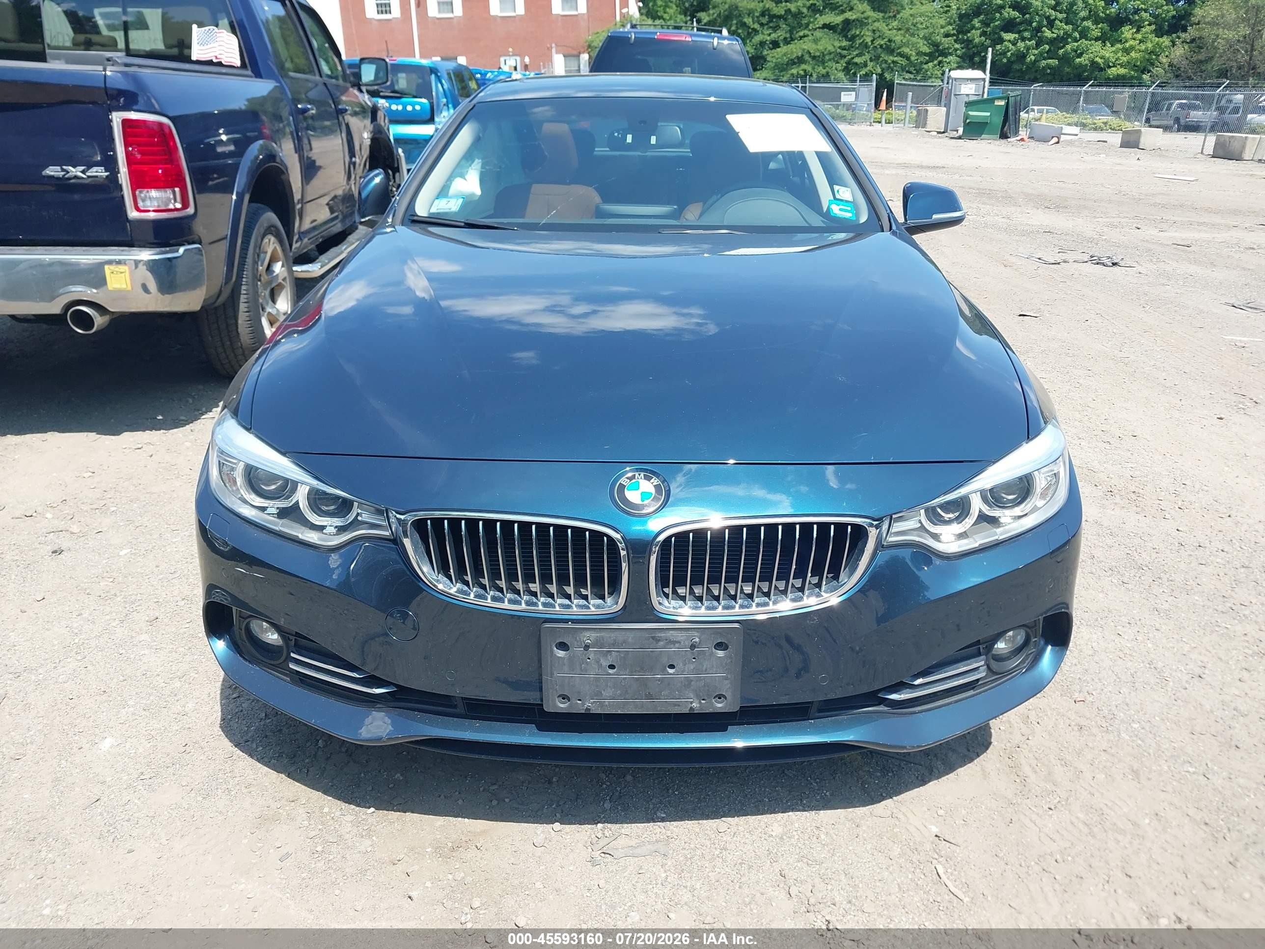 2015 Bmw 428 Gran Coupe Xdrive Blue vin: WBA4C9C52FG135269