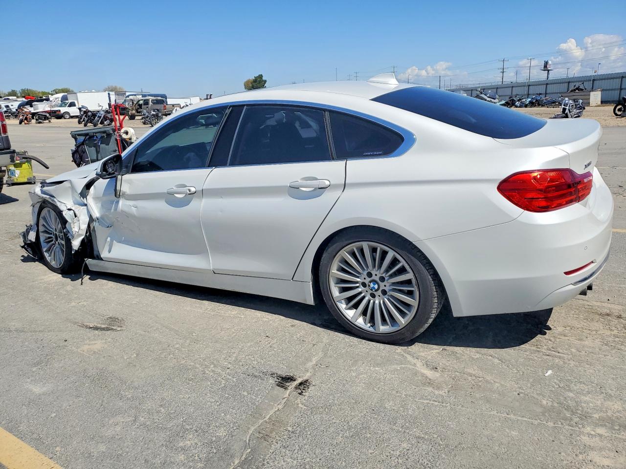 2015 Bmw 428 Xi Gran Coupe Sulev White vin: WBA4C9C56FD330860