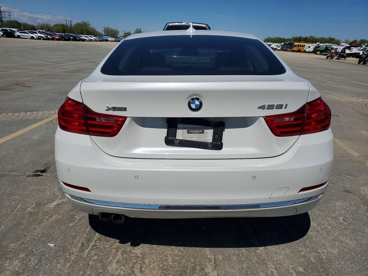 2015 Bmw 428 Xi Gran Coupe Sulev White vin: WBA4C9C56FD330860
