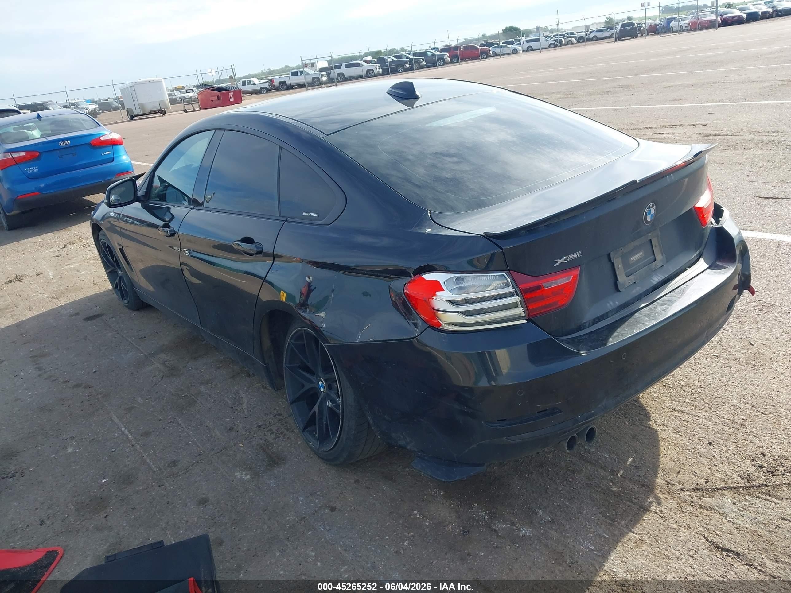 2015 Bmw 428 Gran Coupe Xdrive Black vin: WBA4C9C56FD331796