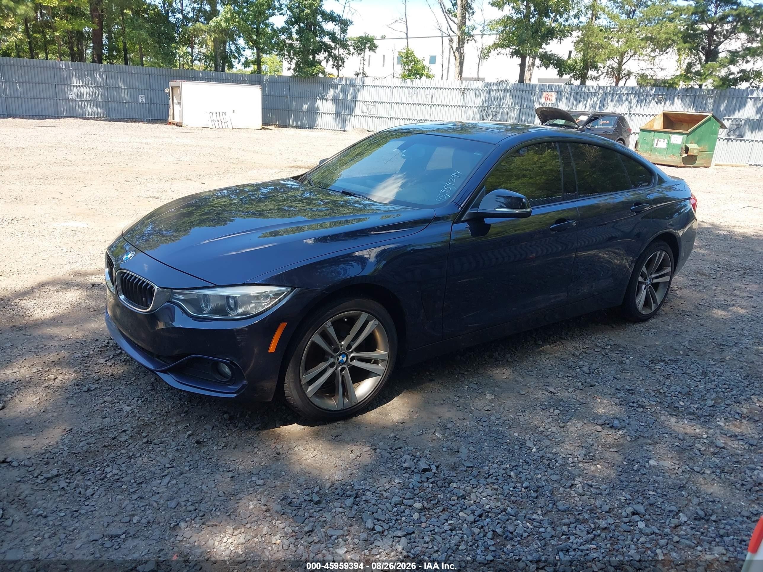 2015 Bmw 428 Gran Coupe Xdrive Blue vin: WBA4C9C56FG135436