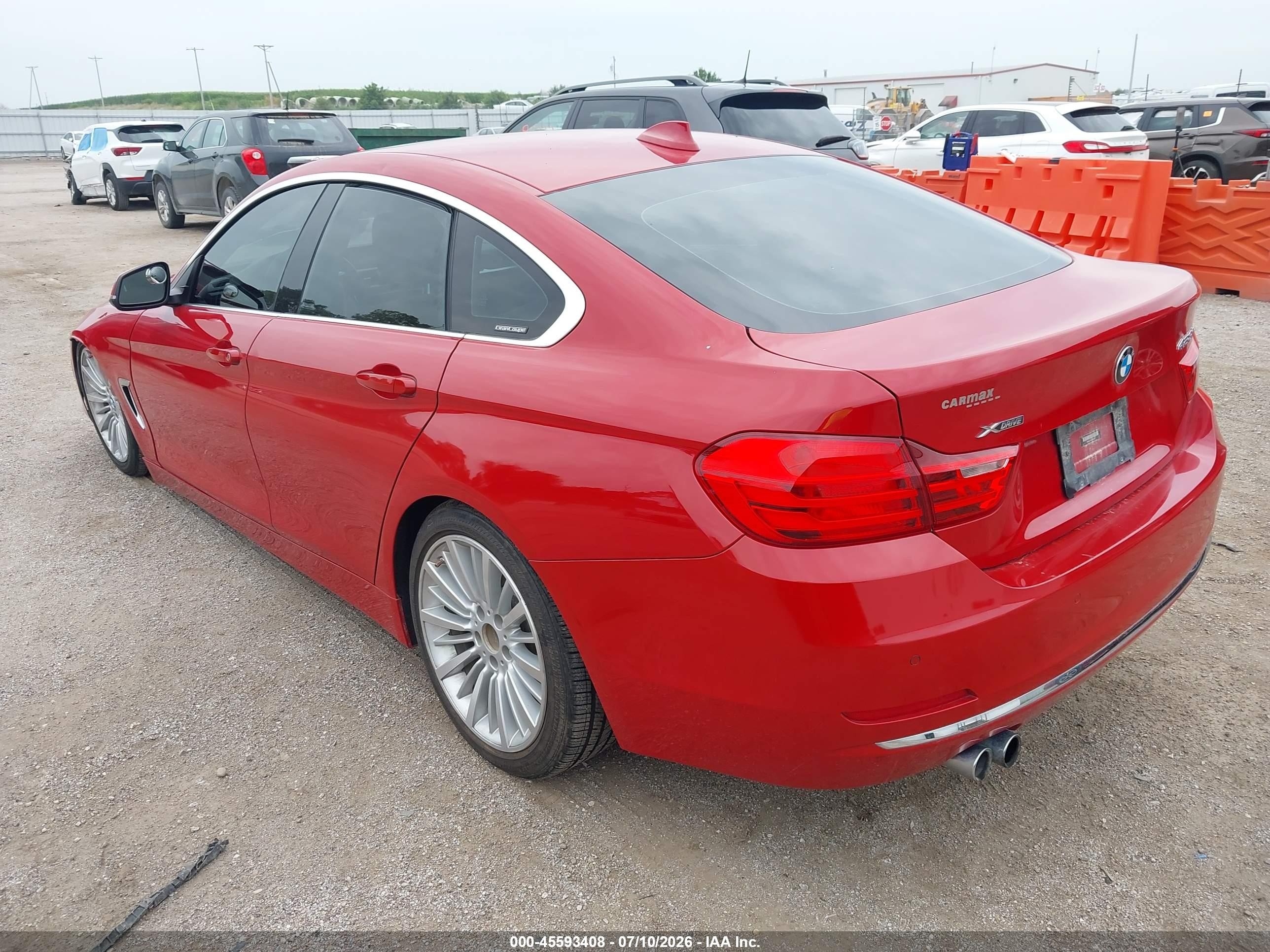 2015 Bmw 428 Gran Coupe Xdrive Red vin: WBA4C9C59FD331811
