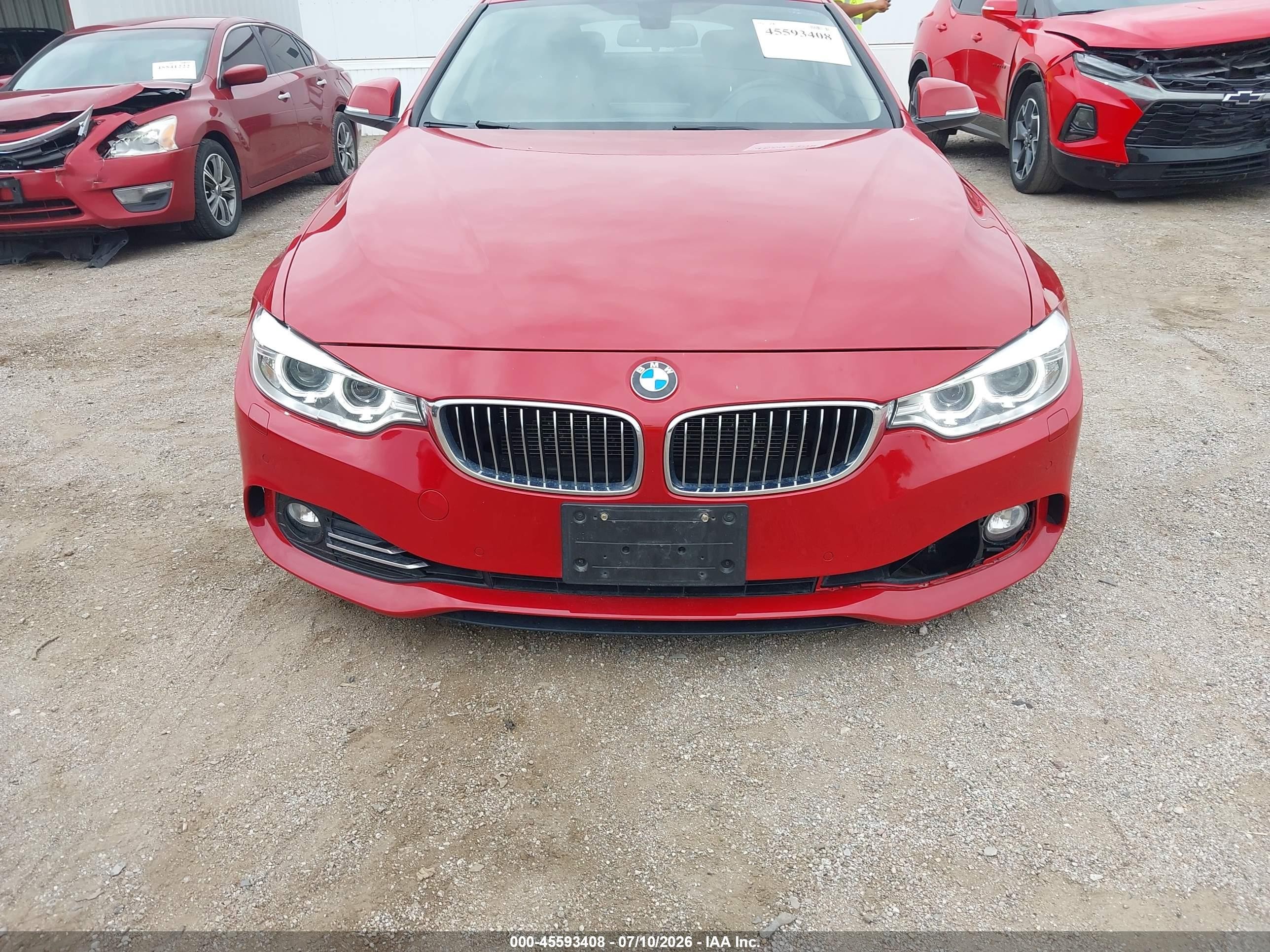 2015 Bmw 428 Gran Coupe Xdrive Red vin: WBA4C9C59FD331811