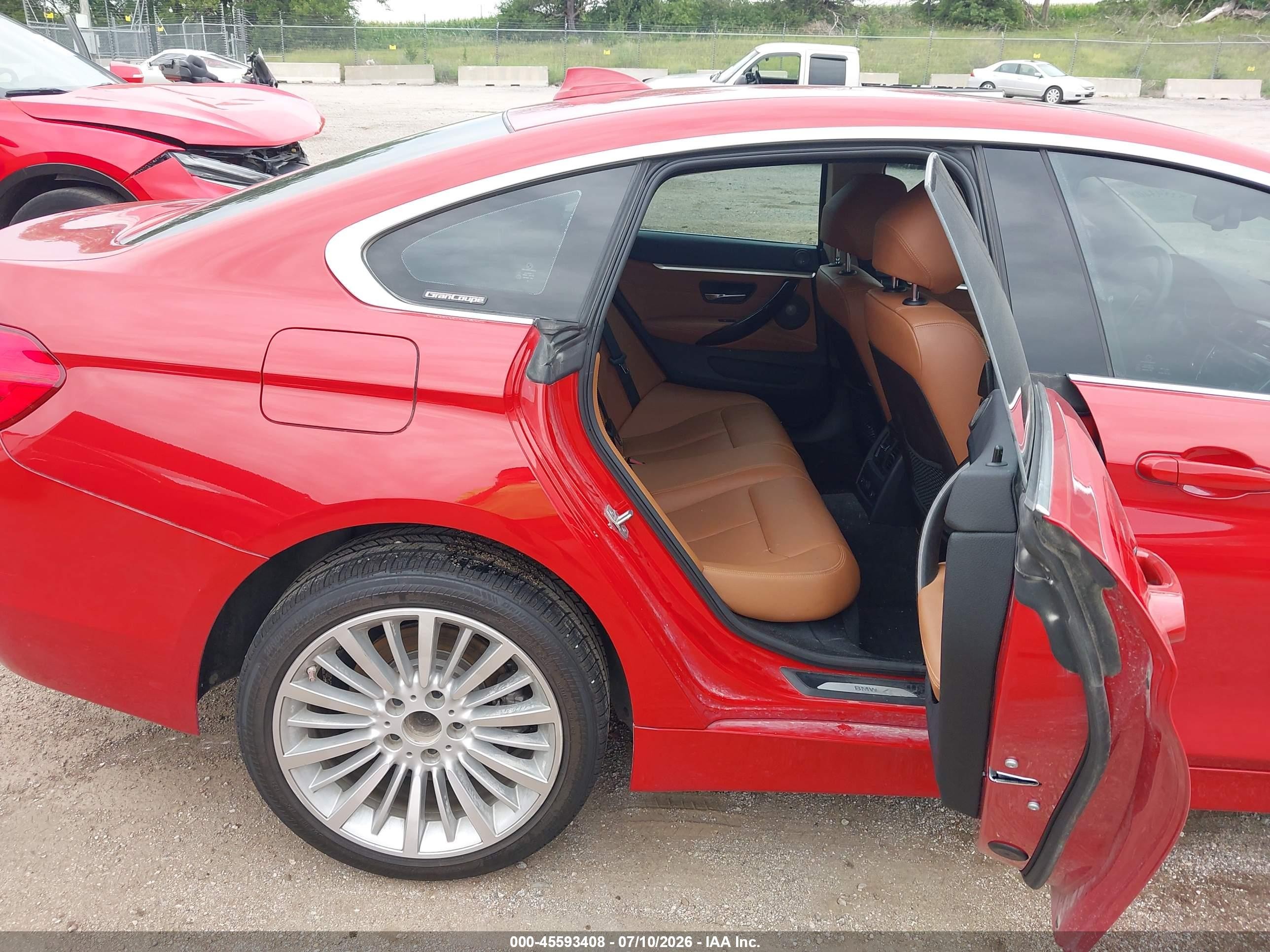 2015 Bmw 428 Gran Coupe Xdrive Red vin: WBA4C9C59FD331811