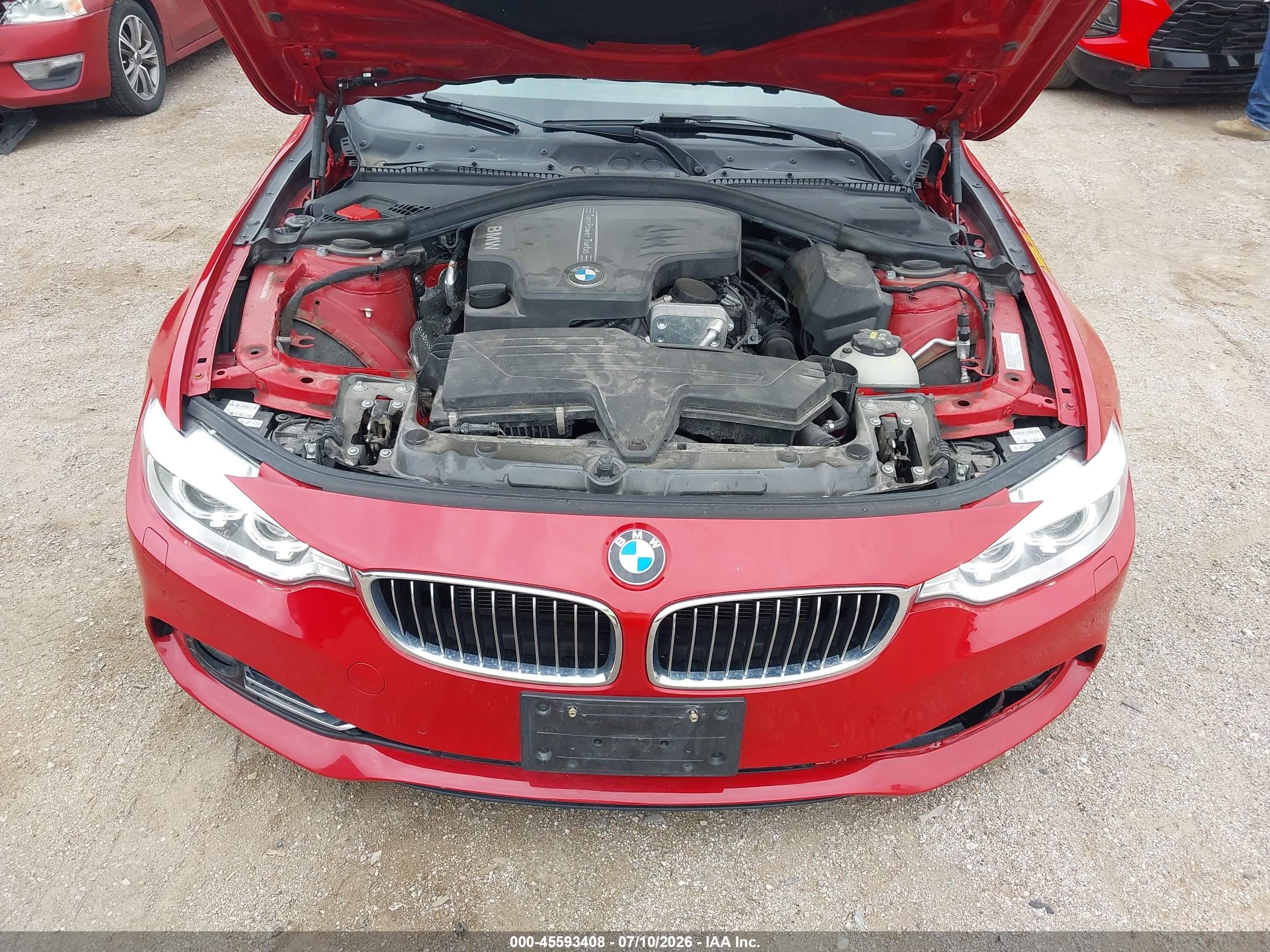 2015 Bmw 428 Gran Coupe Xdrive Red vin: WBA4C9C59FD331811