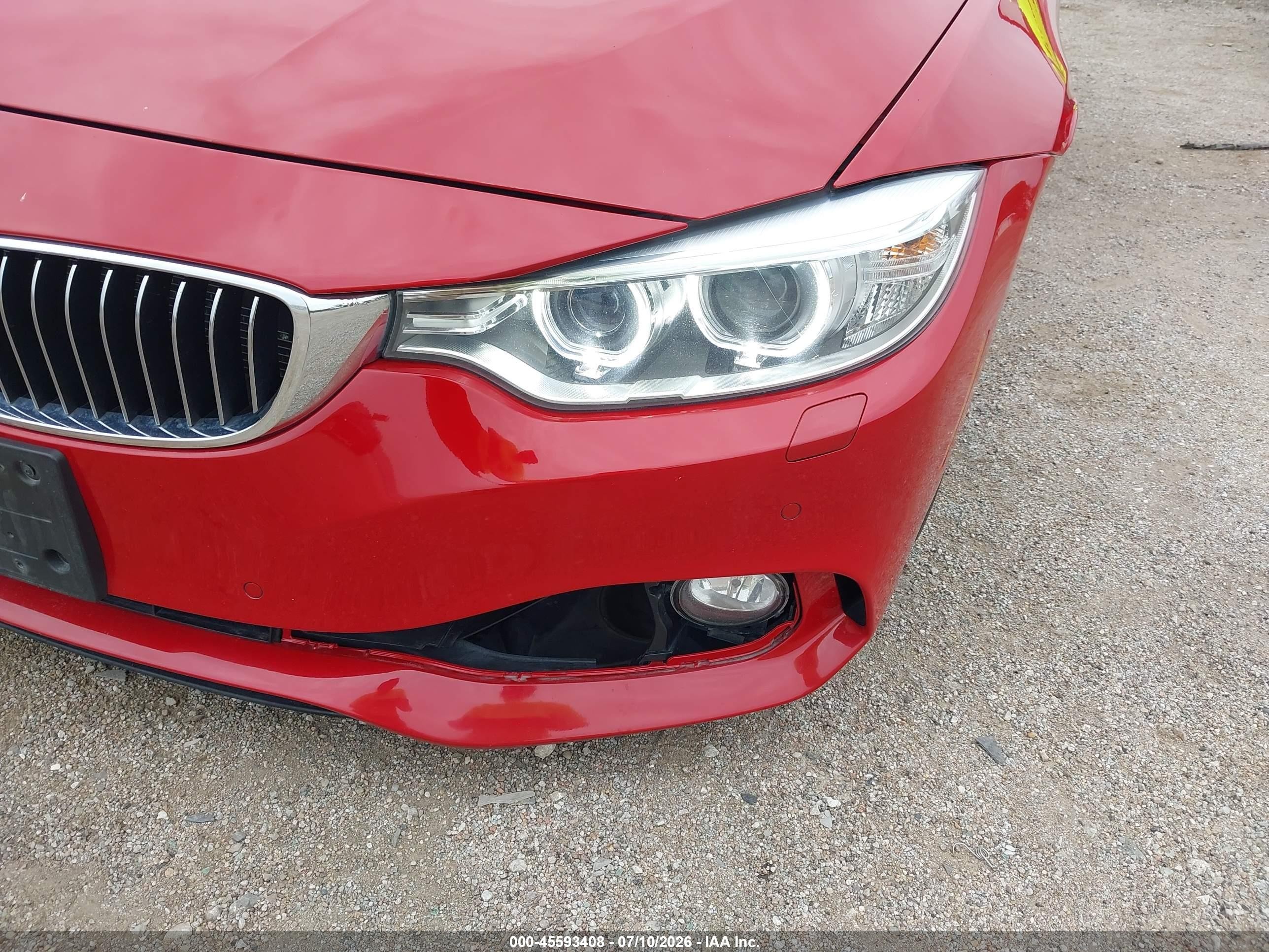 2015 Bmw 428 Gran Coupe Xdrive Red vin: WBA4C9C59FD331811