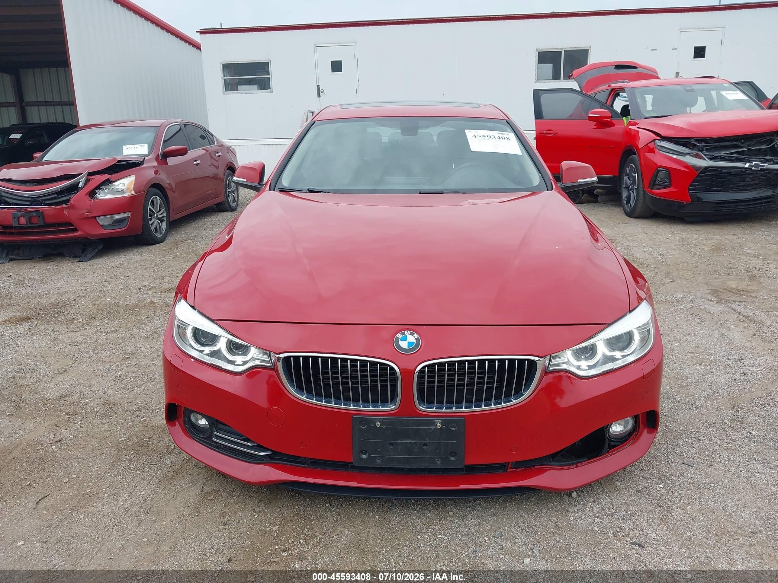 2015 Bmw 428 Gran Coupe Xdrive Red vin: WBA4C9C59FD331811