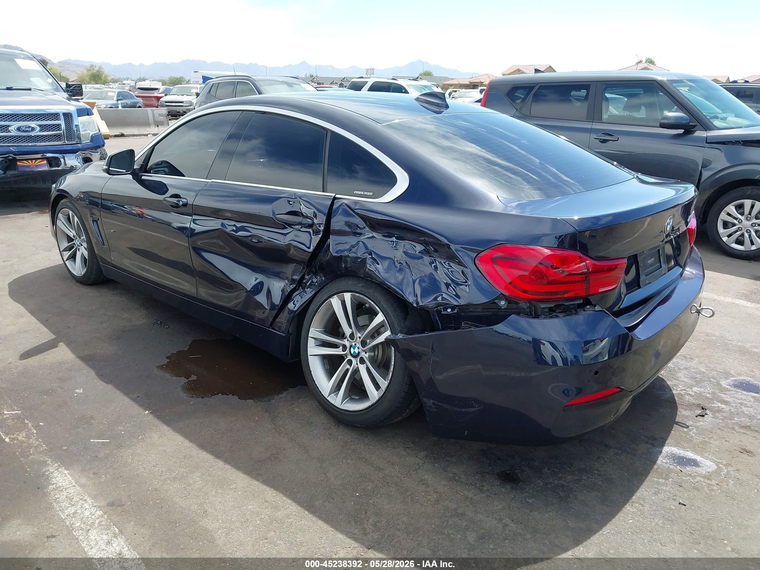 2019 Bmw 430i Gran Coupe   Blue vin: WBA4J1C53KBM18441