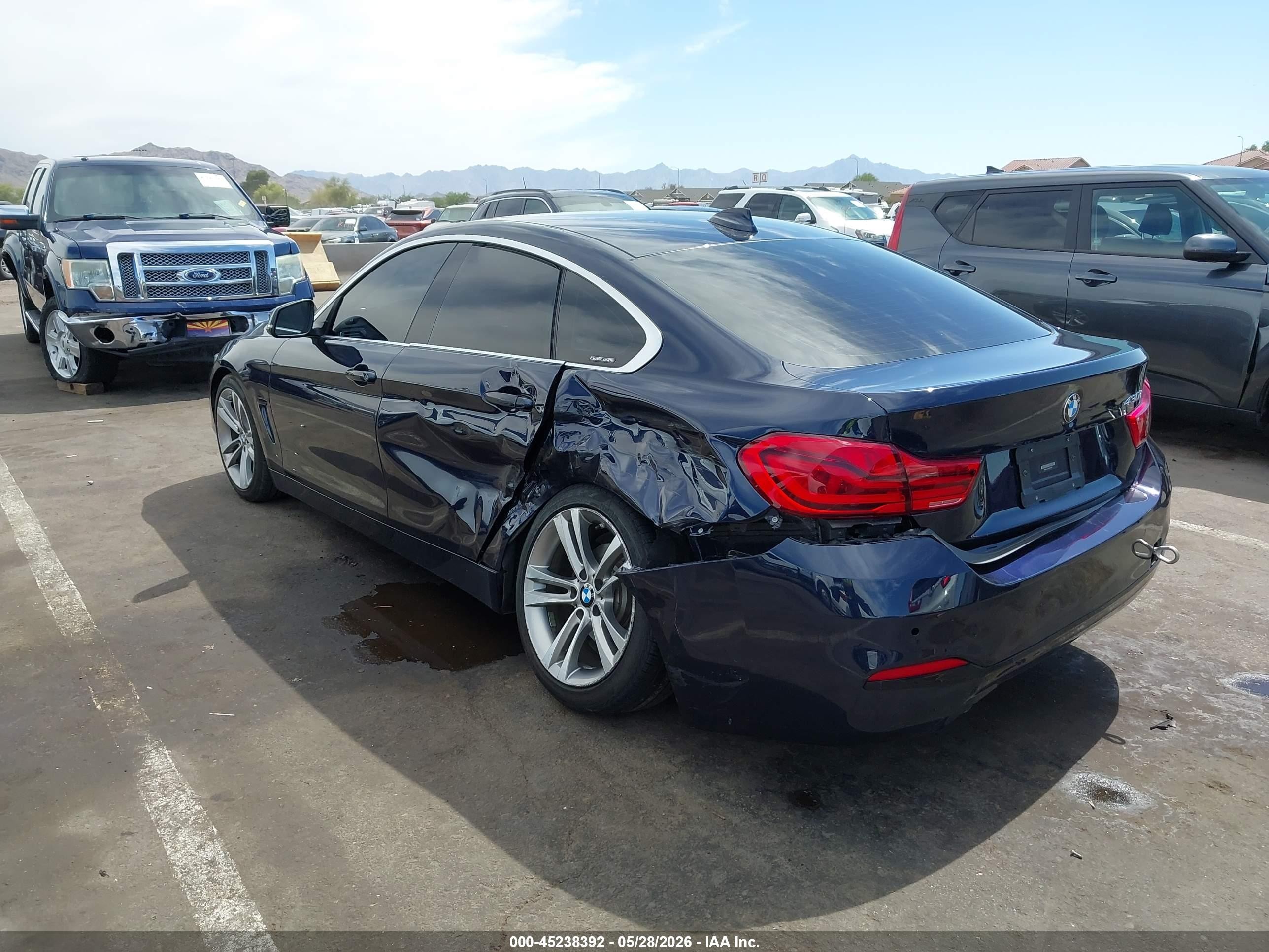 2019 Bmw 430i Gran Coupe   Blue vin: WBA4J1C53KBM18441