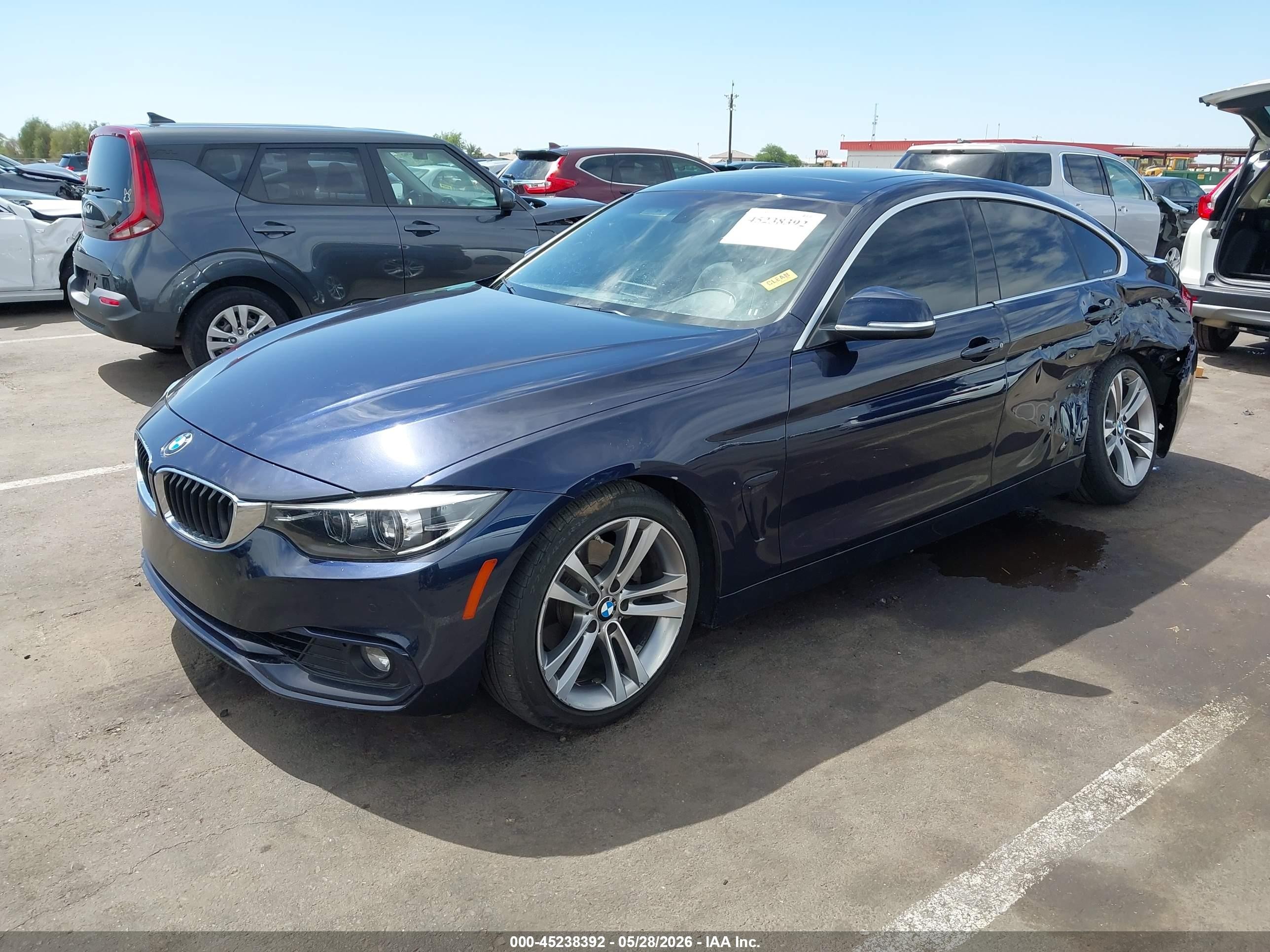 2019 Bmw 430i Gran Coupe   Blue vin: WBA4J1C53KBM18441