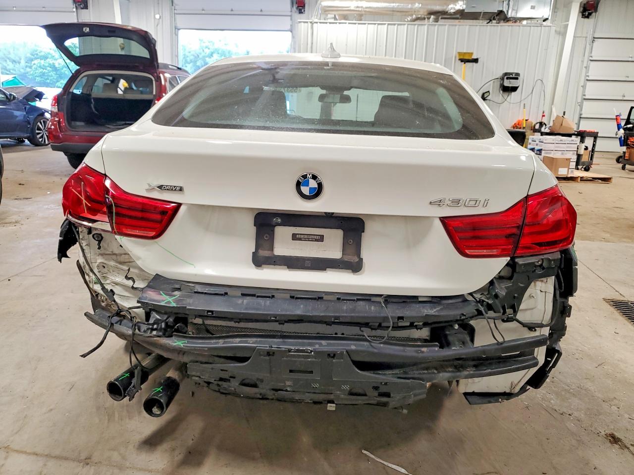 2018 Bmw 430xi Gran Coupe Белый vin: WBA4J3C51JBB97659