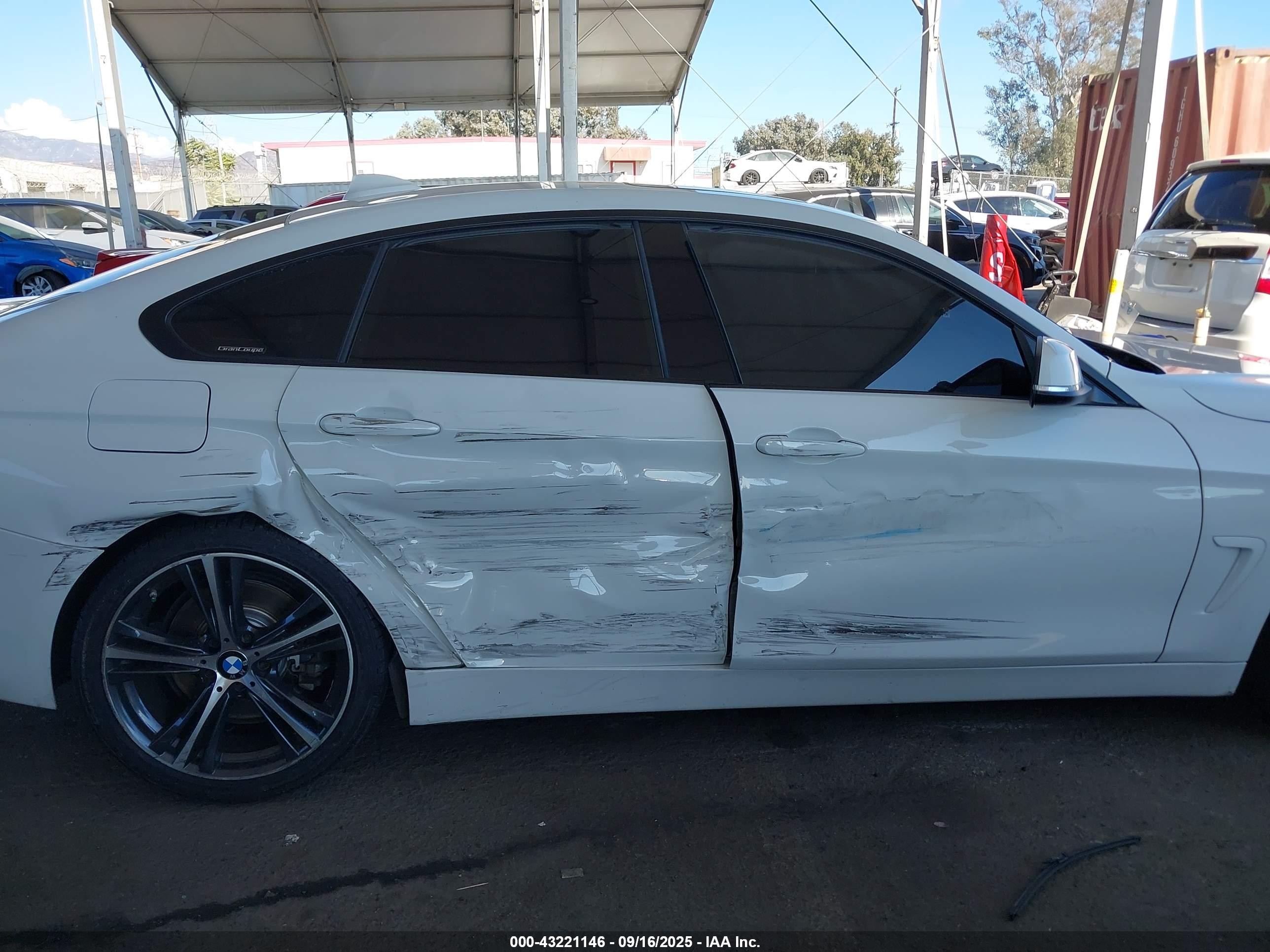 2018 Bmw 440i Gran Coupe   White vin: WBA4J5C55JBM64892