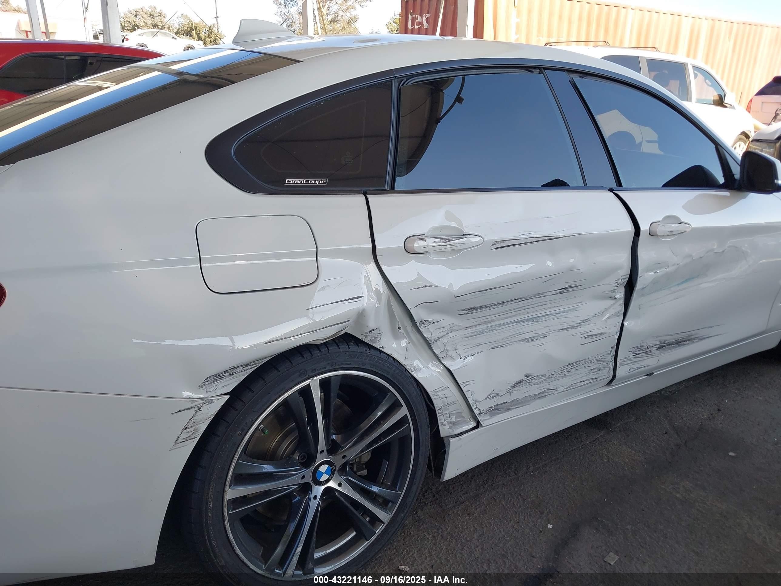 2018 Bmw 440i Gran Coupe   White vin: WBA4J5C55JBM64892