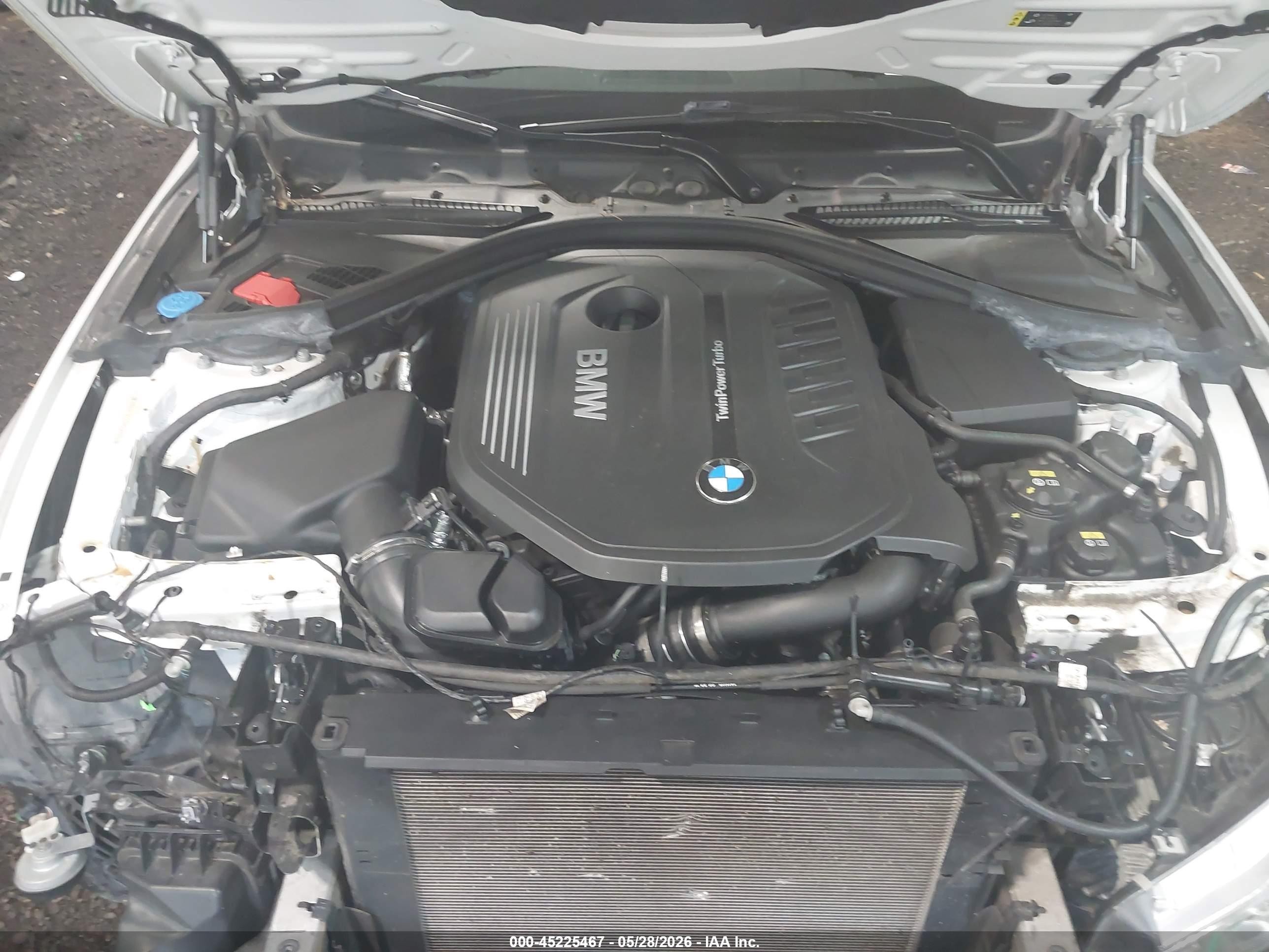 2017 Bmw 440i Xdrive White vin: WBA4P3C33HK528665