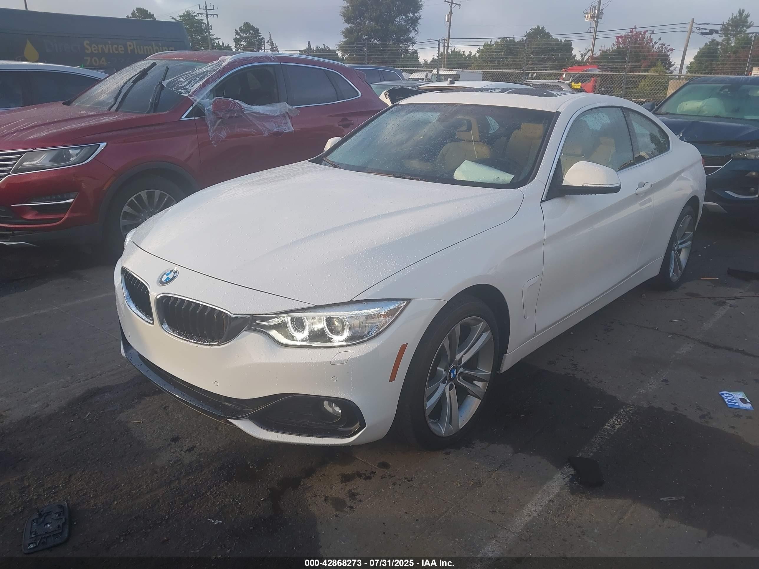 2017 Bmw 430i Xdrive White vin: WBA4R9C56HK878418