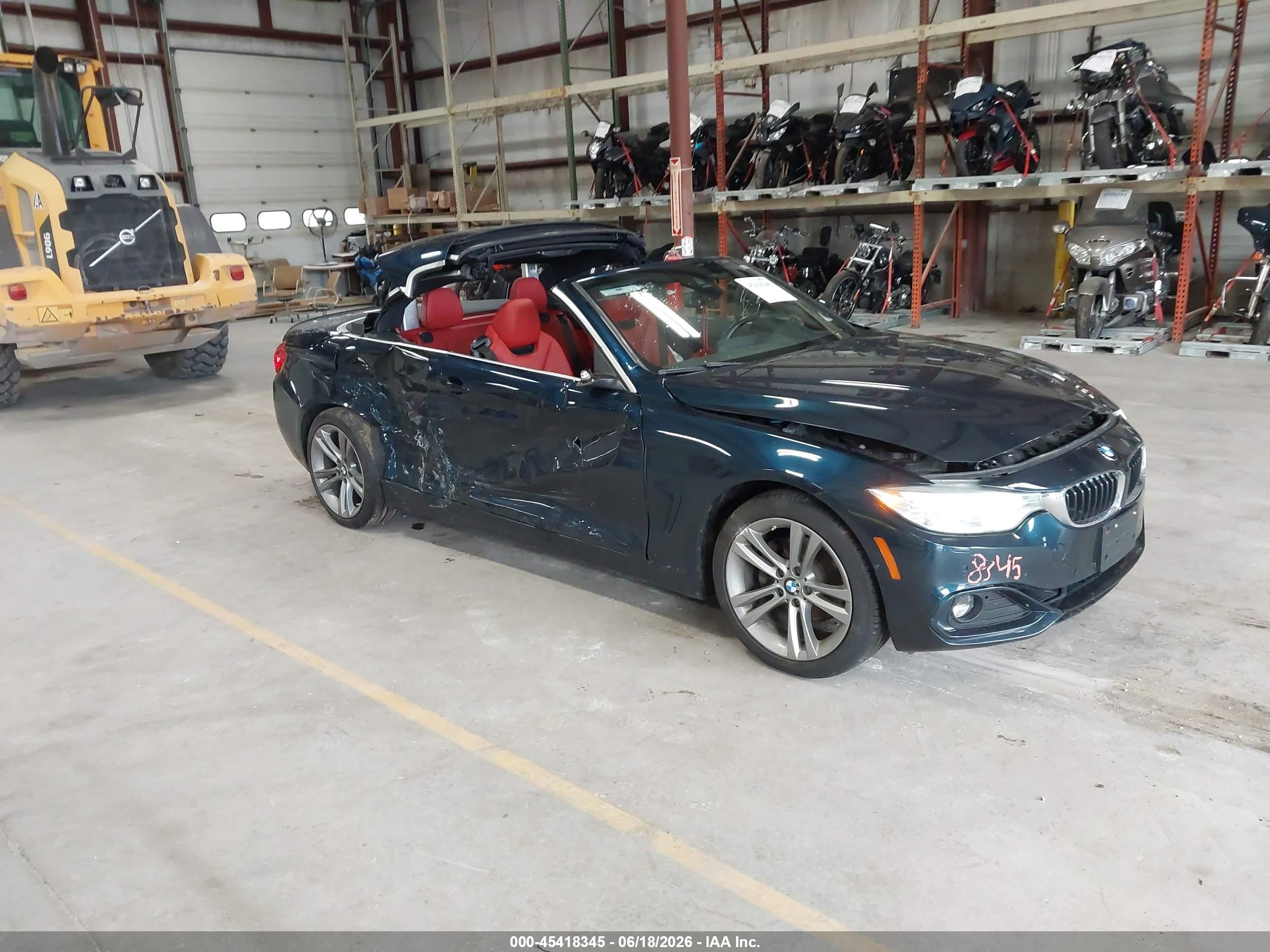 2017 Bmw 430i Xdrive Blue vin: WBA4U9C36H5H63946