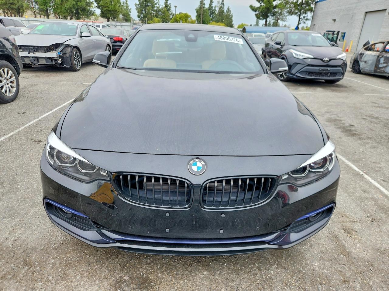 2020 Bmw 430i Черный vin: WBA4W3C04LFH44621