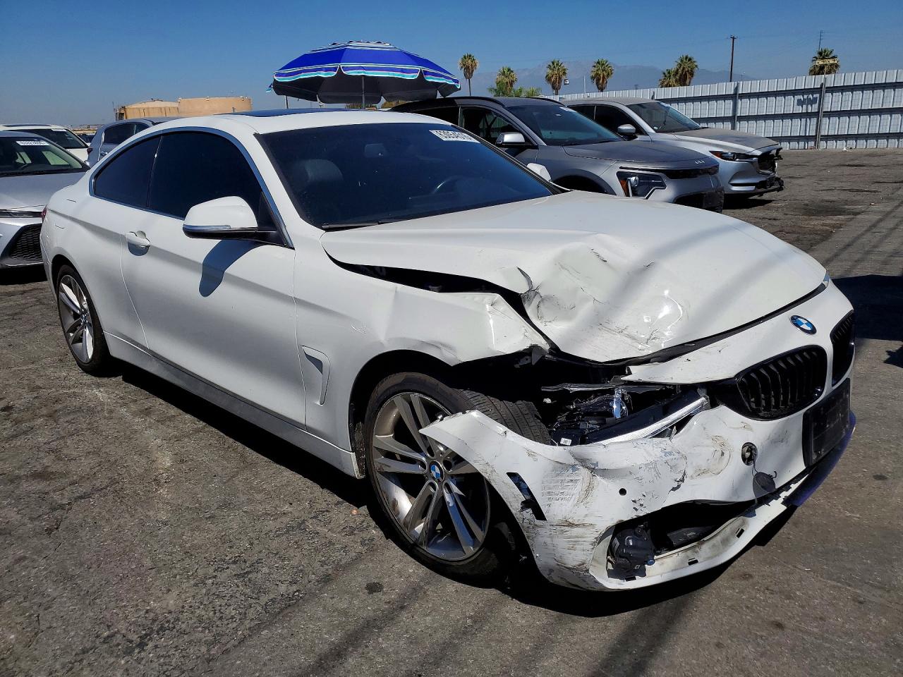 2019 Bmw 430i Белый vin: WBA4W3C55KAF92209