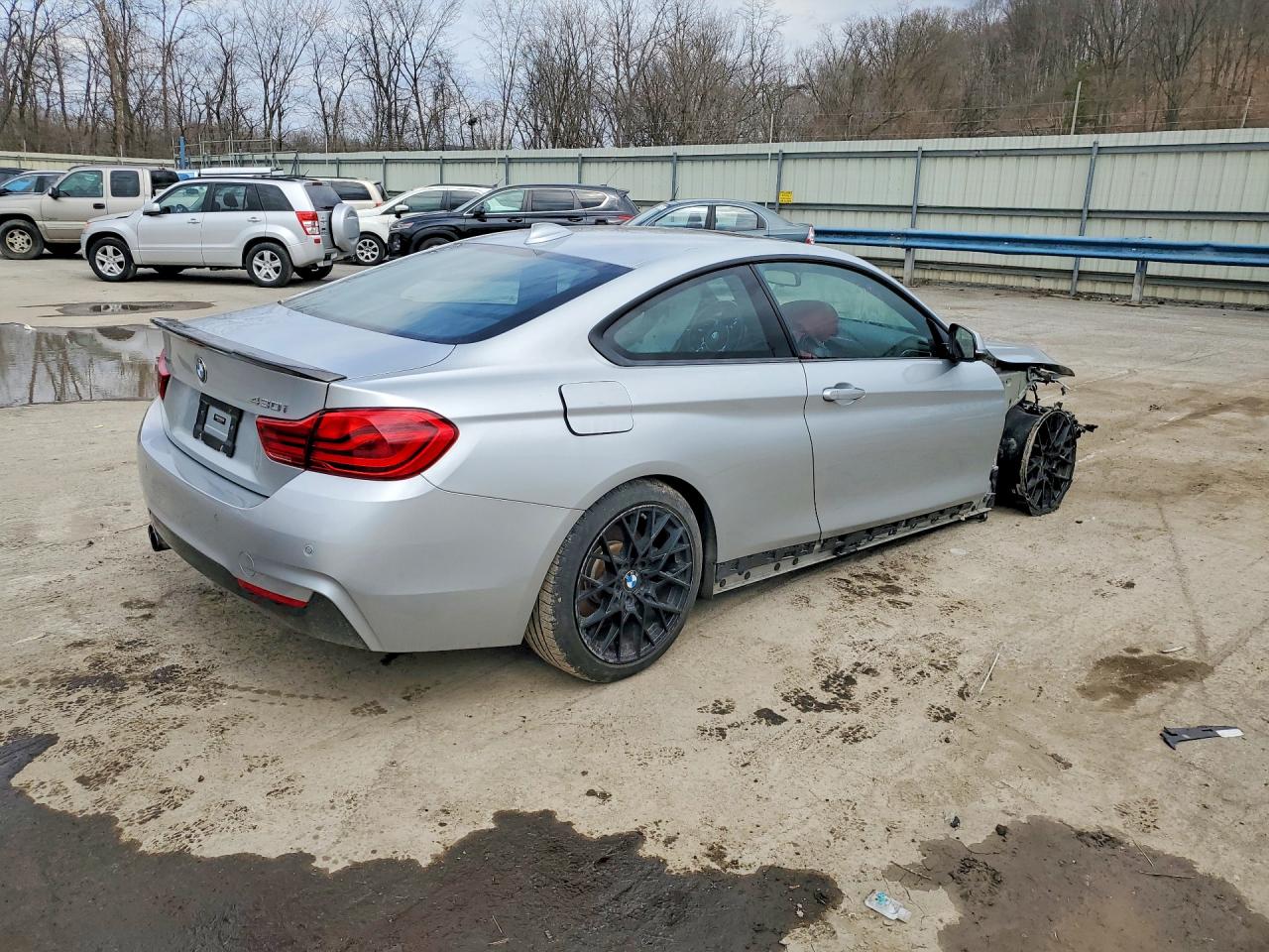 2018 Bmw 430xi Silver vin: WBA4W5C56JAA49171