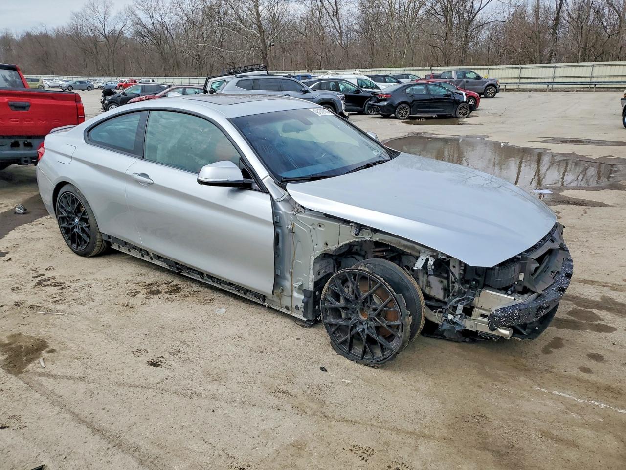 2018 Bmw 430xi Silver vin: WBA4W5C56JAA49171