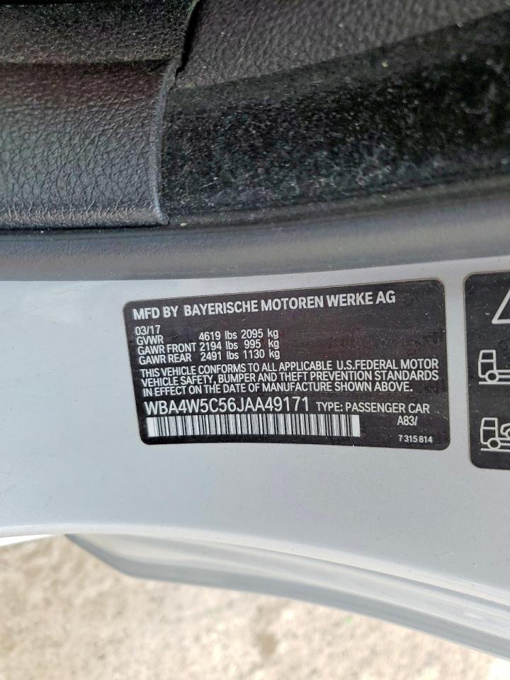2018 Bmw 430xi Silver vin: WBA4W5C56JAA49171