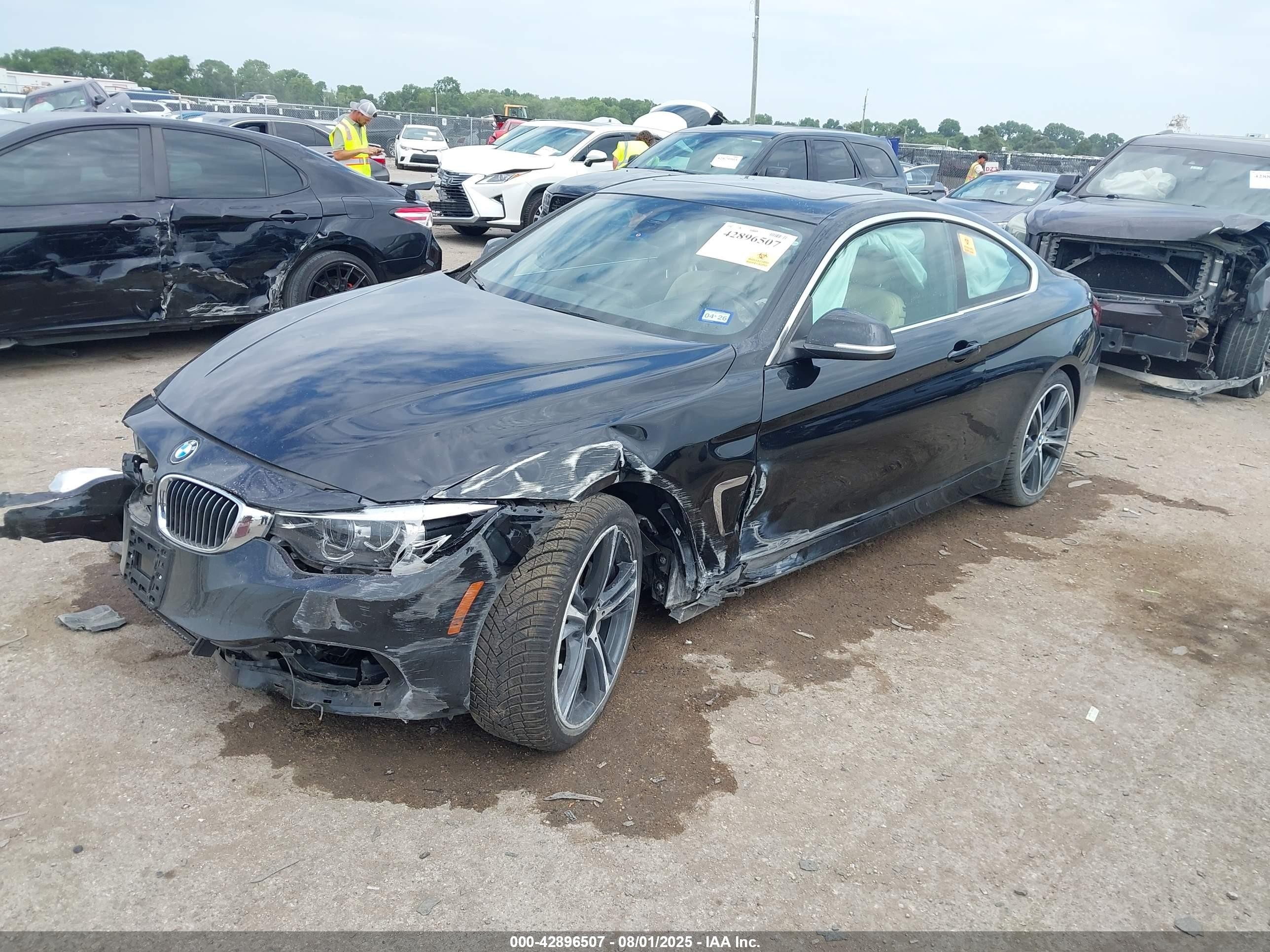 2020 Bmw 440i   Black vin: WBA4W7C08LAH17264