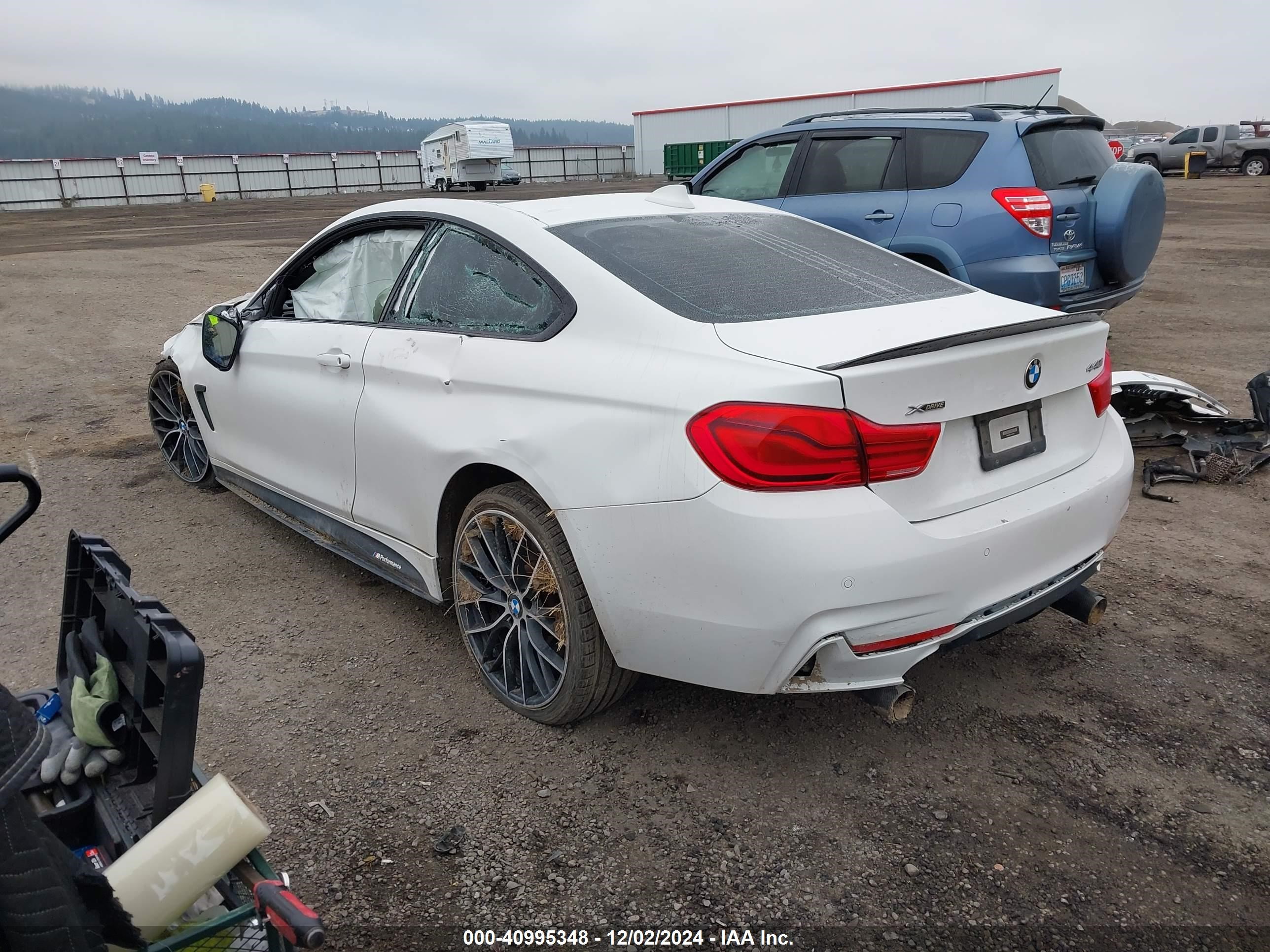 2018 Bmw 440i Xdrive White vin: WBA4W9C51JAC98873