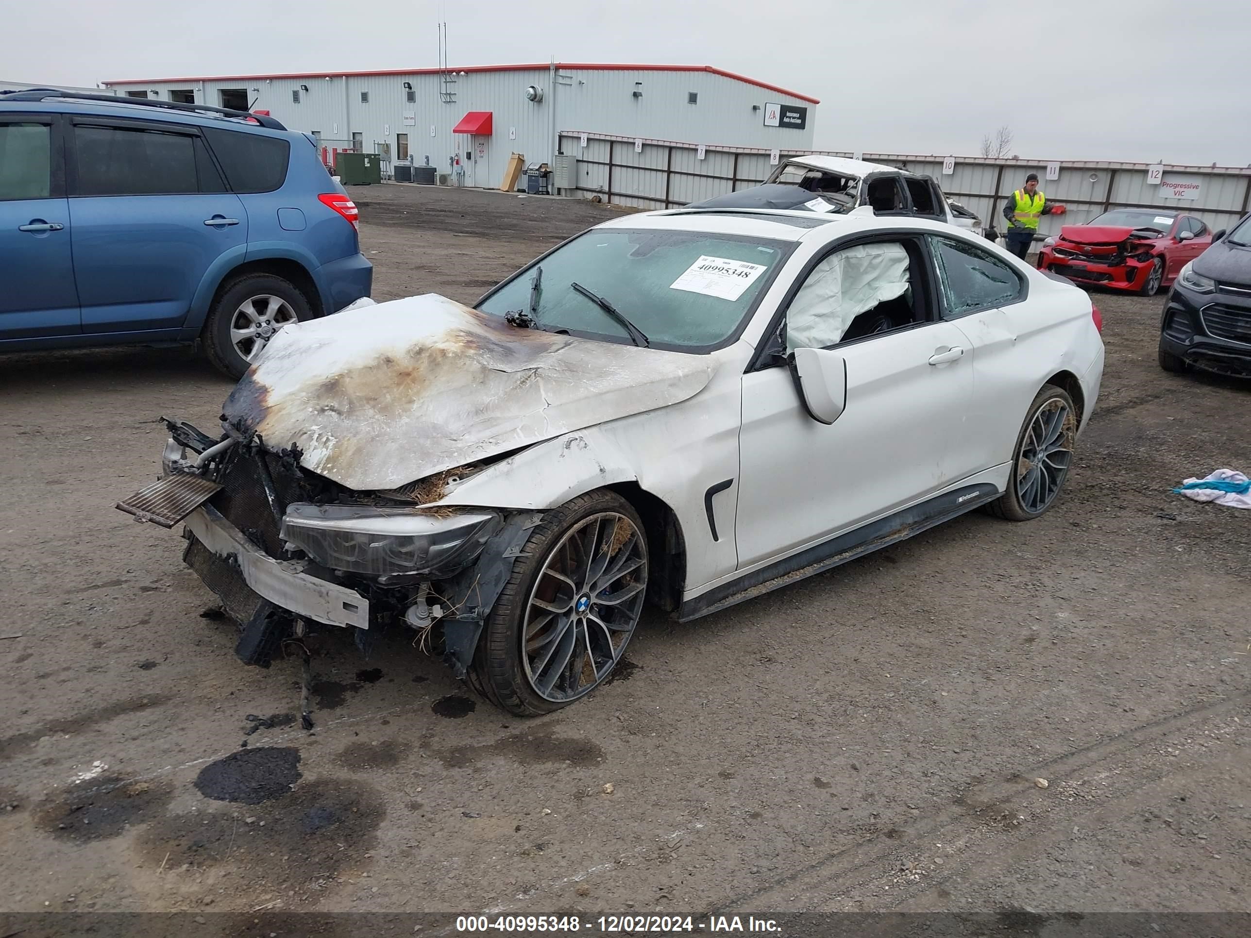 2018 Bmw 440i Xdrive White vin: WBA4W9C51JAC98873