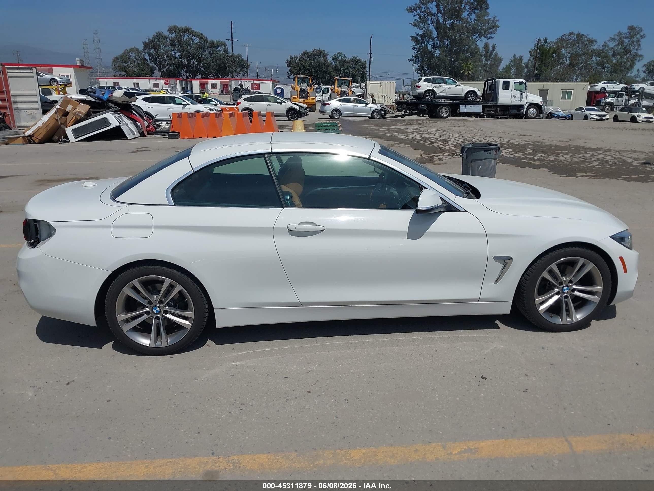 2018 Bmw 430i White vin: WBA4Z1C50JEE43807
