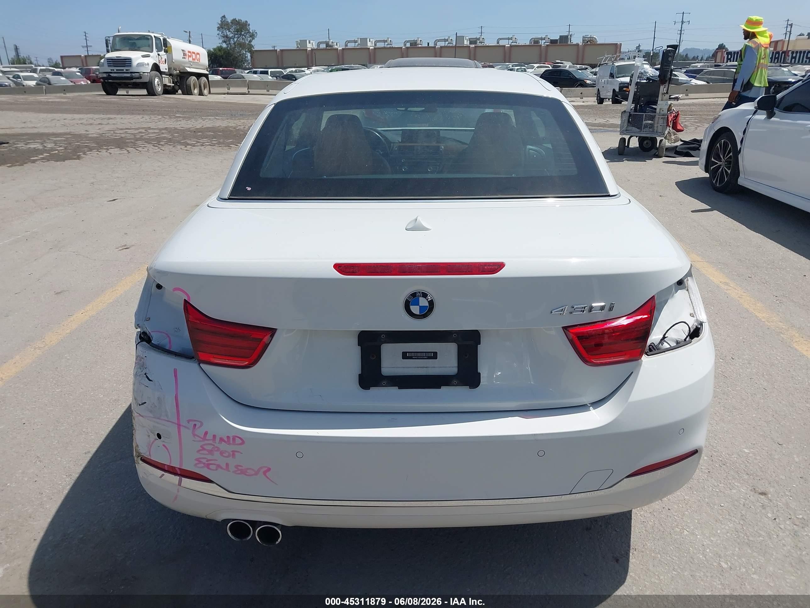 2018 Bmw 430i White vin: WBA4Z1C50JEE43807