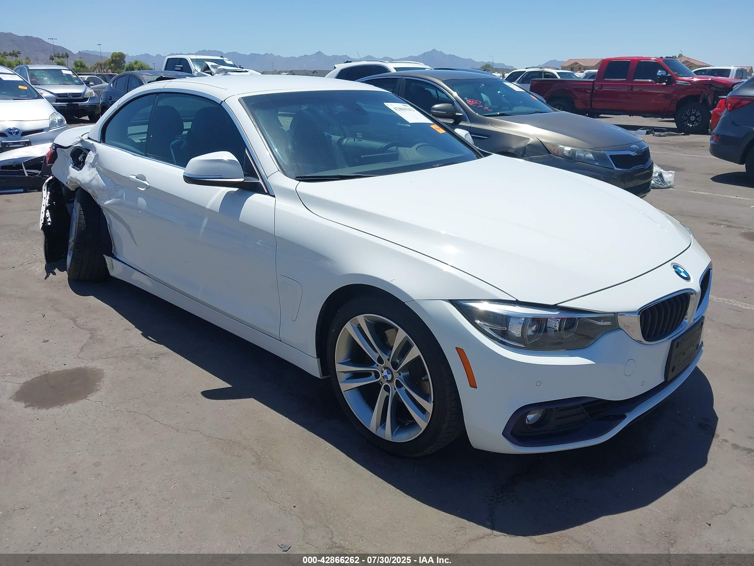 2018 Bmw 430i   White vin: WBA4Z1C53JEC58568