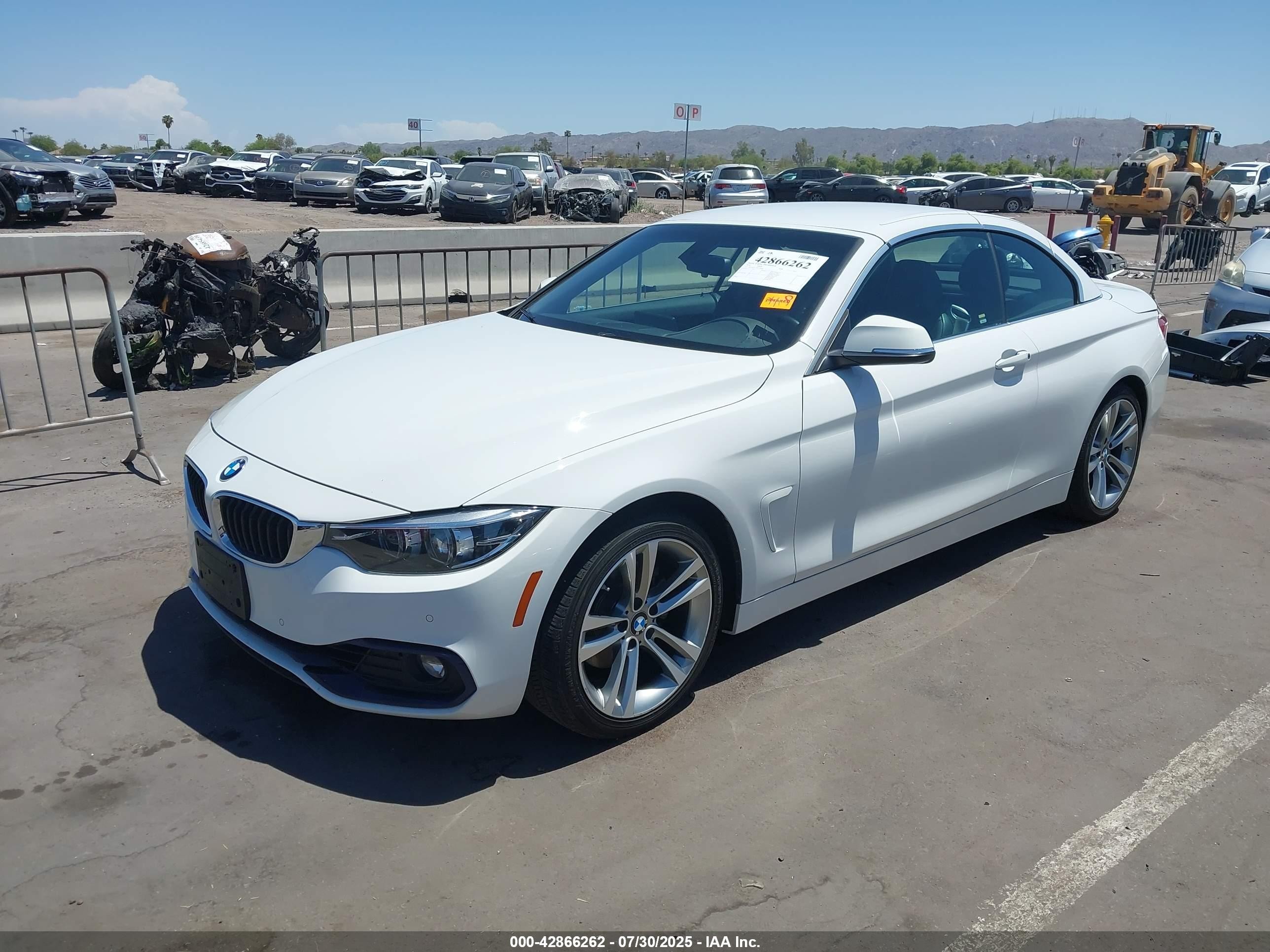2018 Bmw 430i   White vin: WBA4Z1C53JEC58568